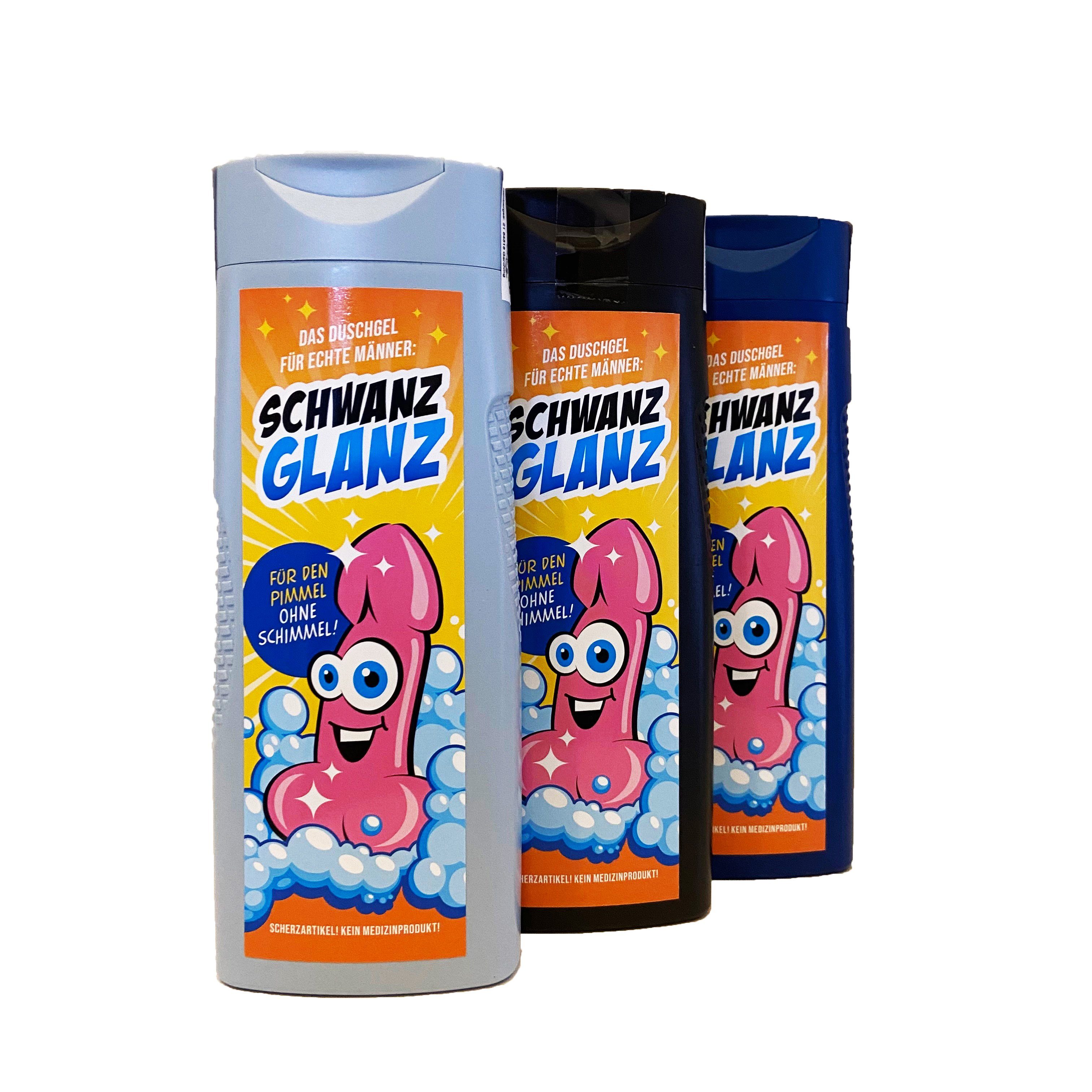 DEGGELBAM Pflege-Geschenkset Geschenkidee, SchwanzGlanz, Das witzige Geschenk für Deinen Freund 300ml Duschgel, 1-tlg., Geburtstagsgeschenk, Männergeschenk, Penis, Pimmel mehr