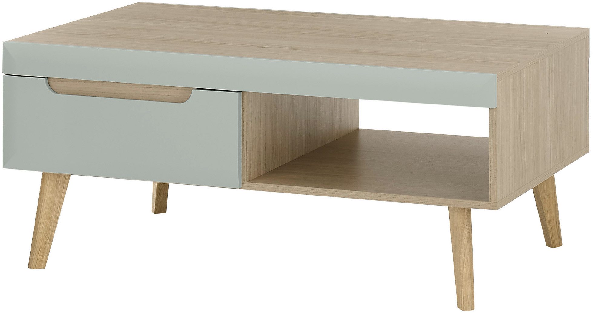 Home affaire Couchtisch Torge, Beistelltisch, Wohnzimmertisch, Tisch, Sofatisch (1-St), Schubkästen und Ablagefach, in drei Farben verfügbar
