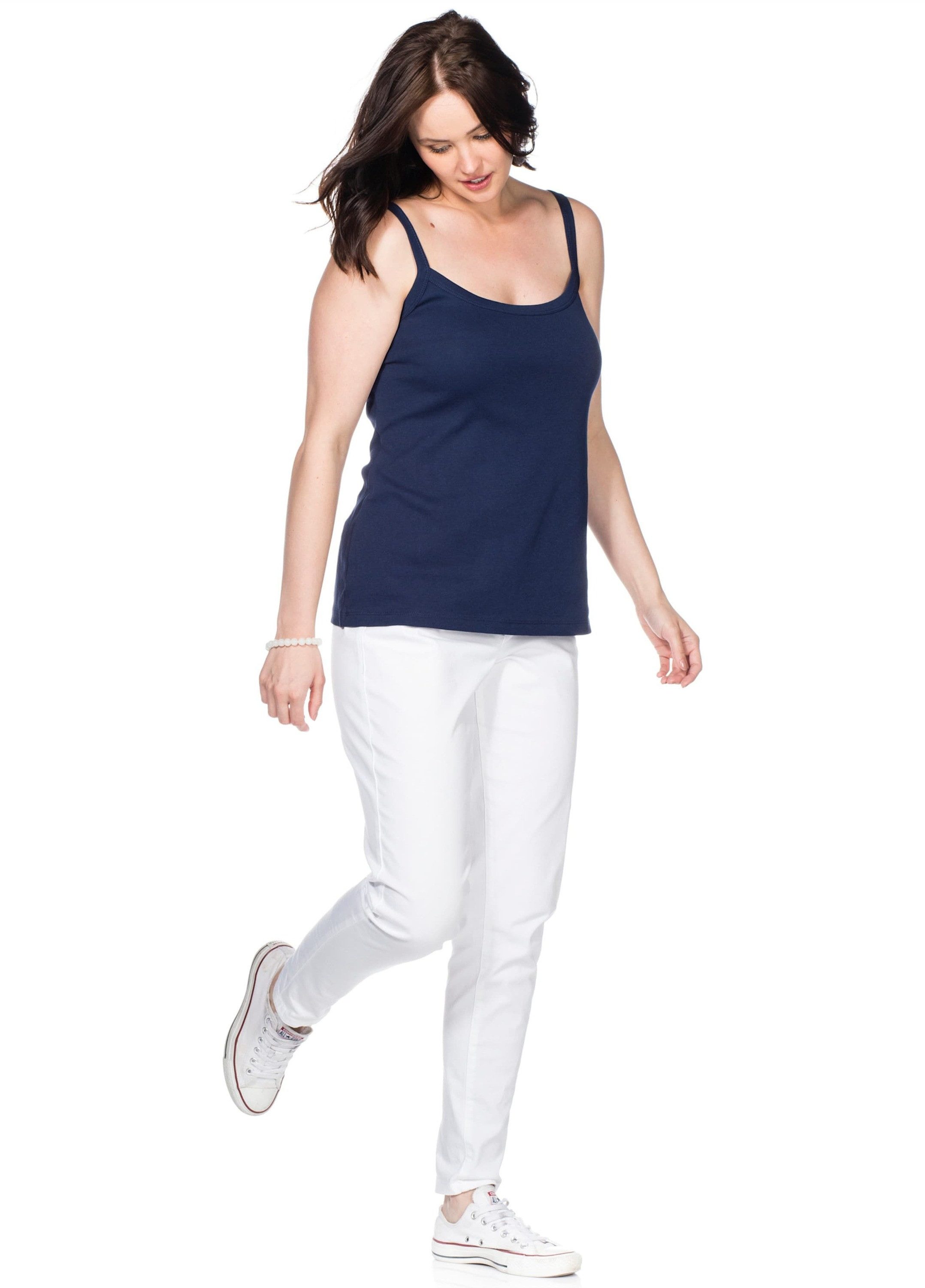 Sheego Shirttop Spaghettitop Ärmellos – Bild 3 von 5