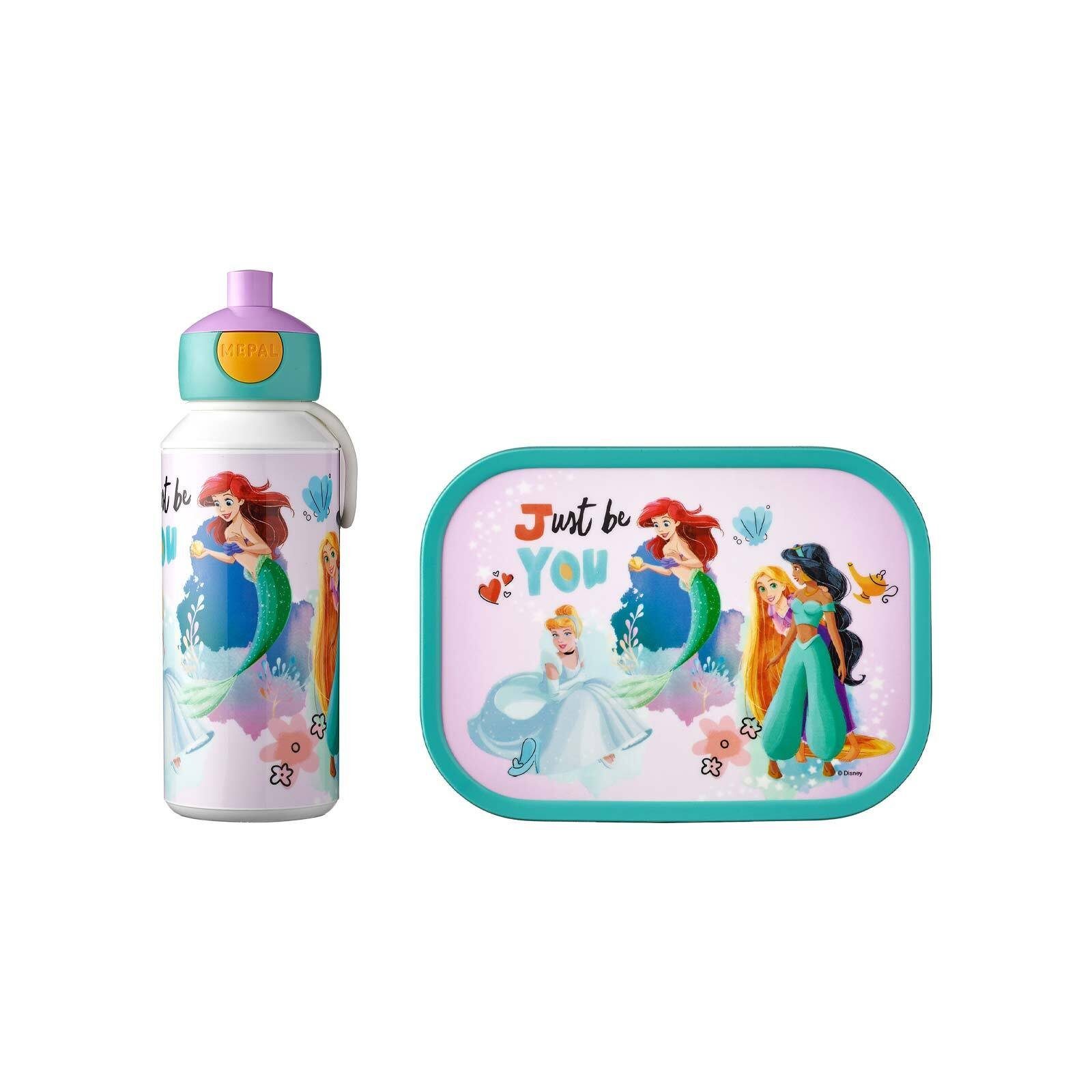 Mepal Lunchbox Campus Lunchset 400 ml + 700 ml 2er Set, Acrylnitril-Butadien-Styrol (ABS), (2-tlg), spülmaschinenfest, nicht gefrierfachgeeignet, nicht mikrowellenfest Disney Princess