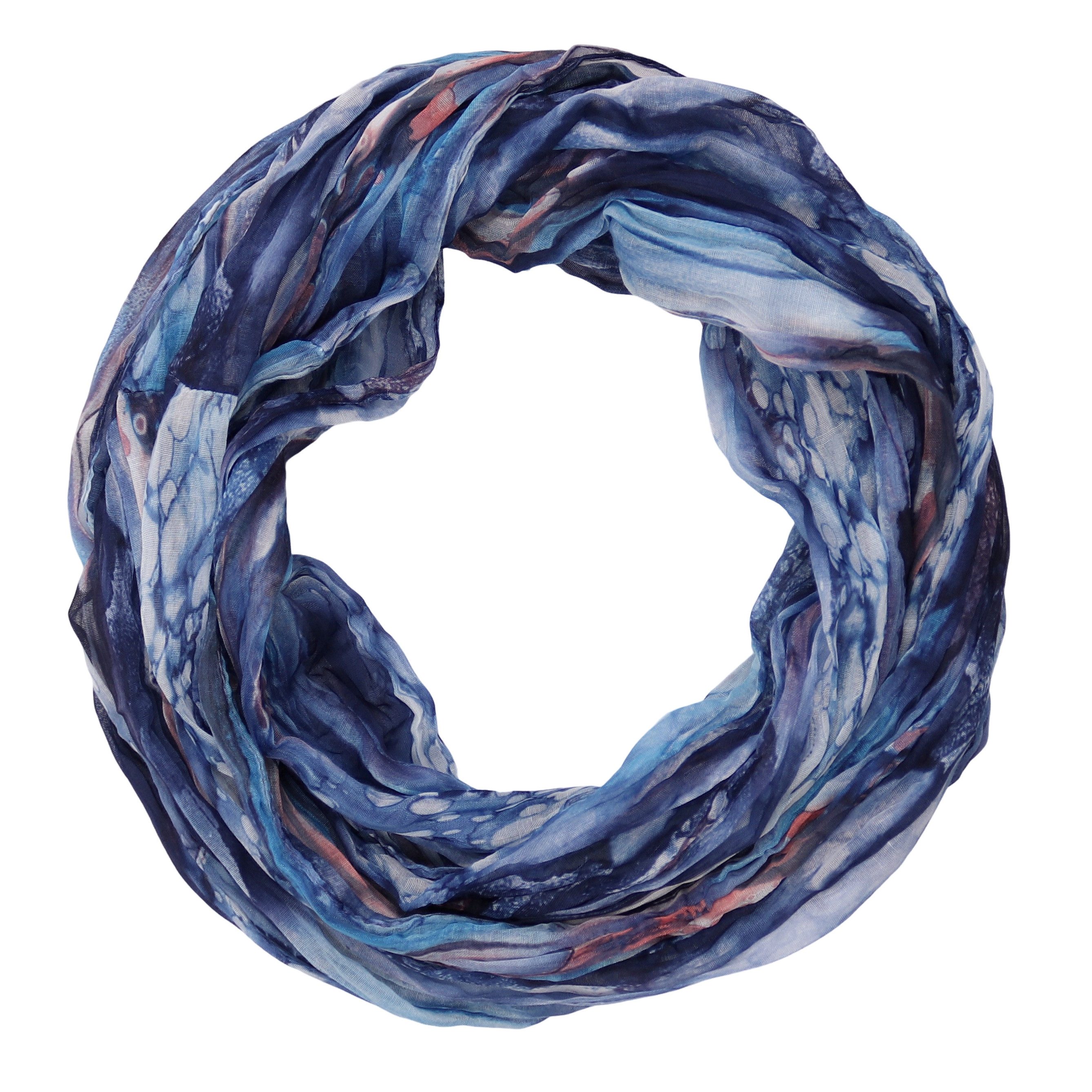 MIRROSI Loop Damen Schal mit Regenbogen-Muster Weich Schlauchschal, (Zweimal um den Hals wickelbar, ca.45x75cm), Damen Halstuch ideal für Frühling, Sommer oder Herbst
