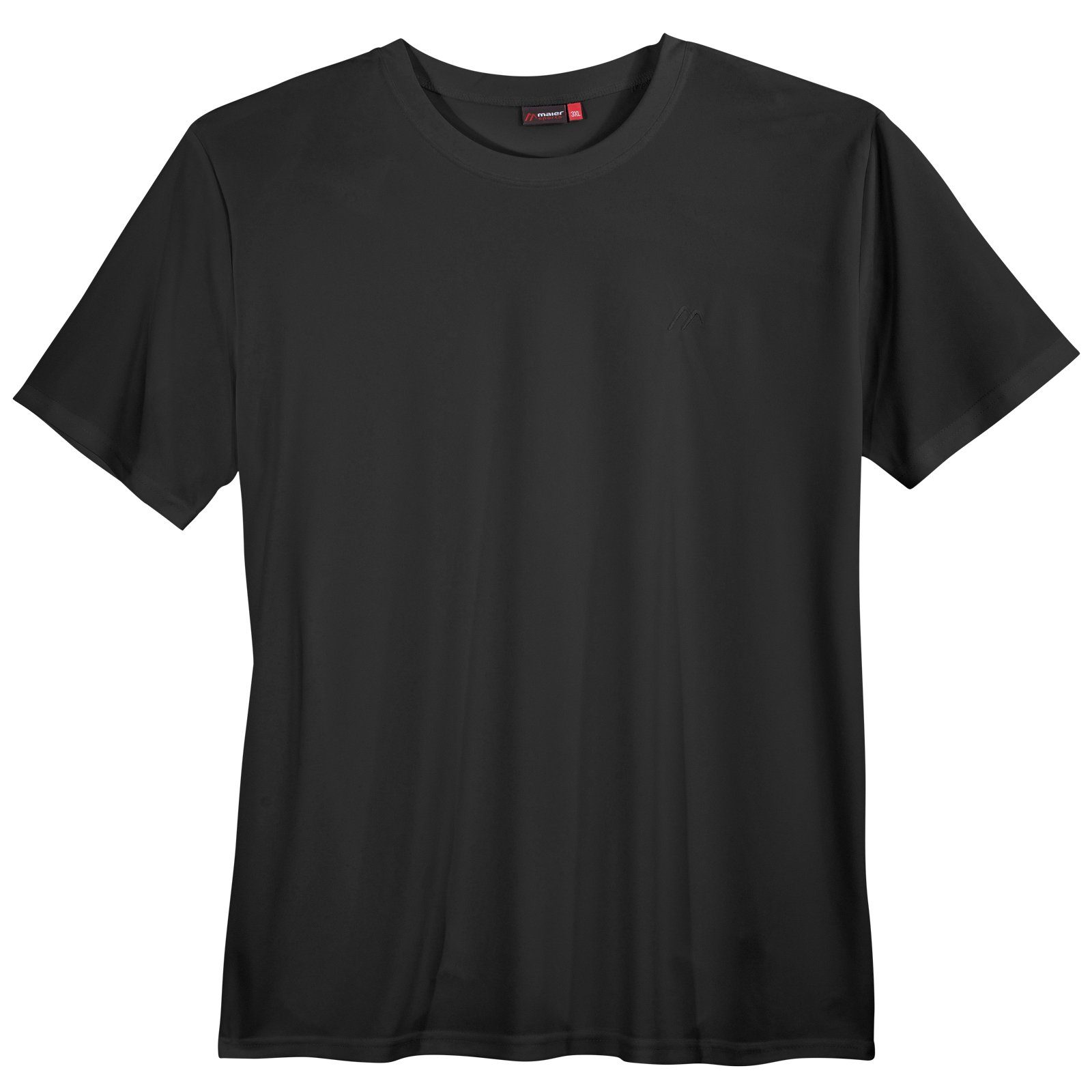 Maier Sports Rundhalsshirt Maier Sports Funktions-T-Shirt schwarz große Größen