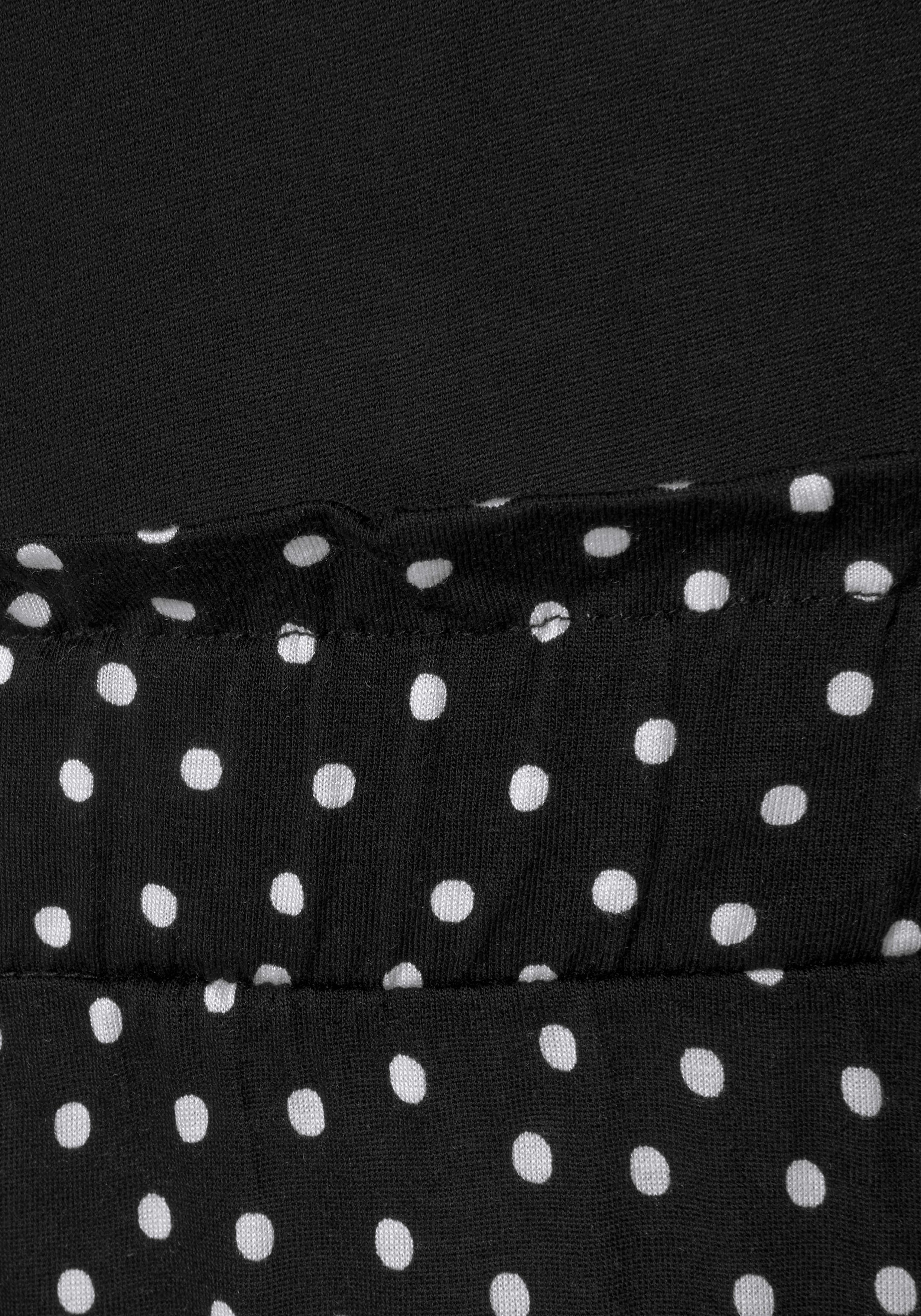 Beachtime jersey dress with paperbag waist and pockets, printed dress, summery