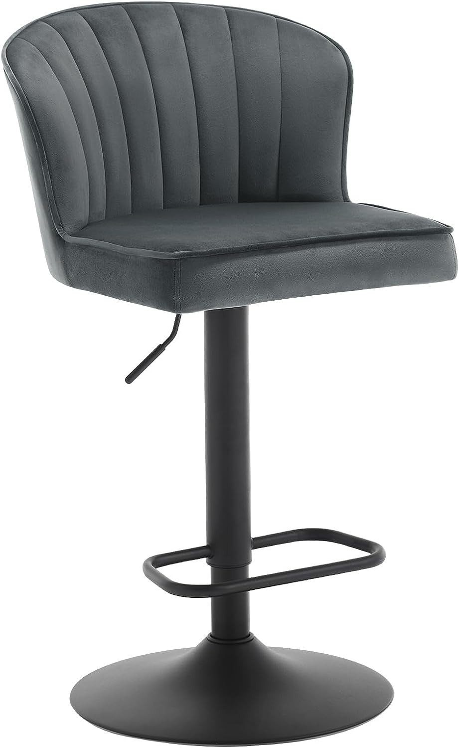EUGAD Barhocker (1 St), Barstuhl mit Rückenlehne höhenverstellbar 360°drehb günstig online kaufen