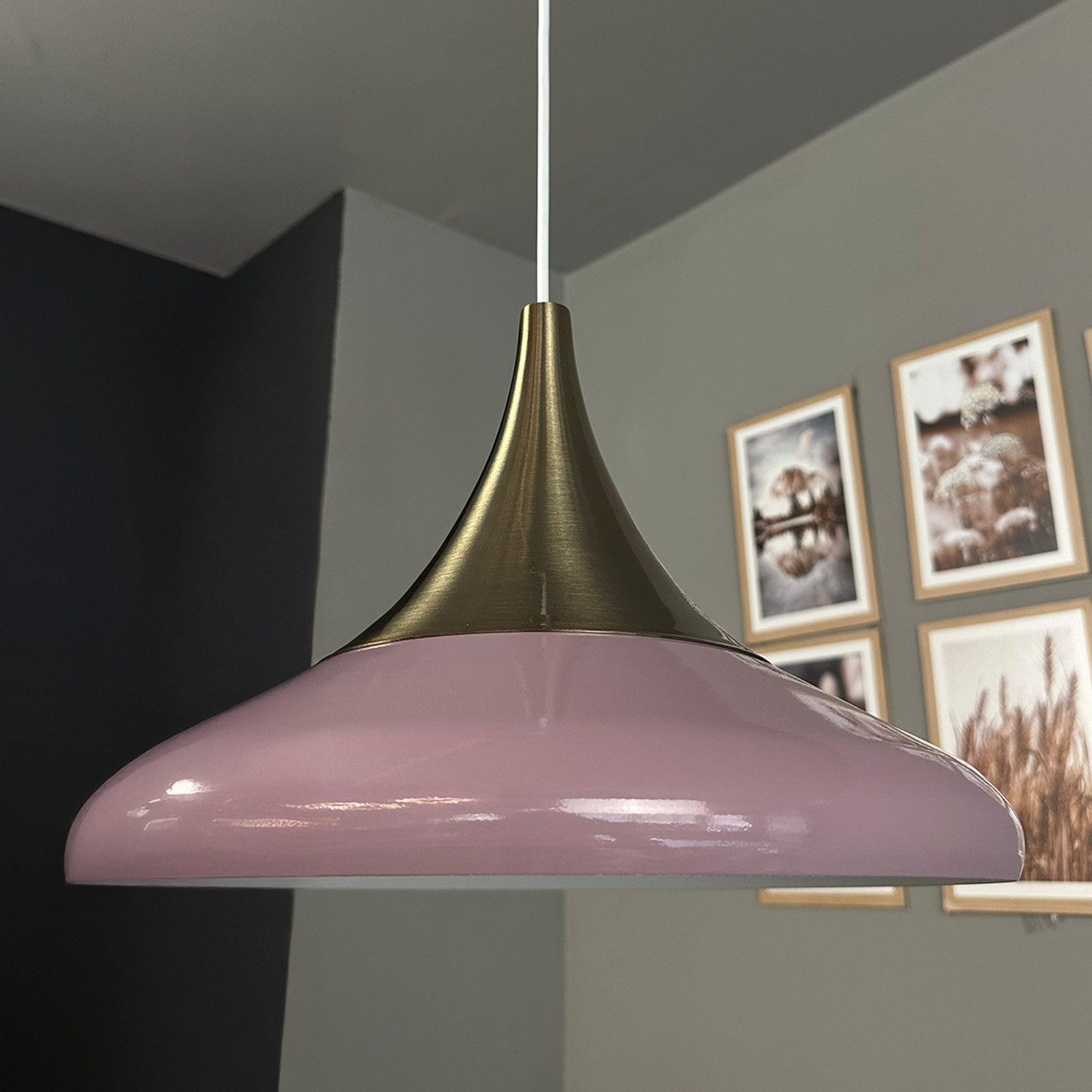 Bamyum Pendelleuchte Pendelleuchte Paladin Metall Ø35cm, Modern Hängelampe, ohne Leuchtmittel