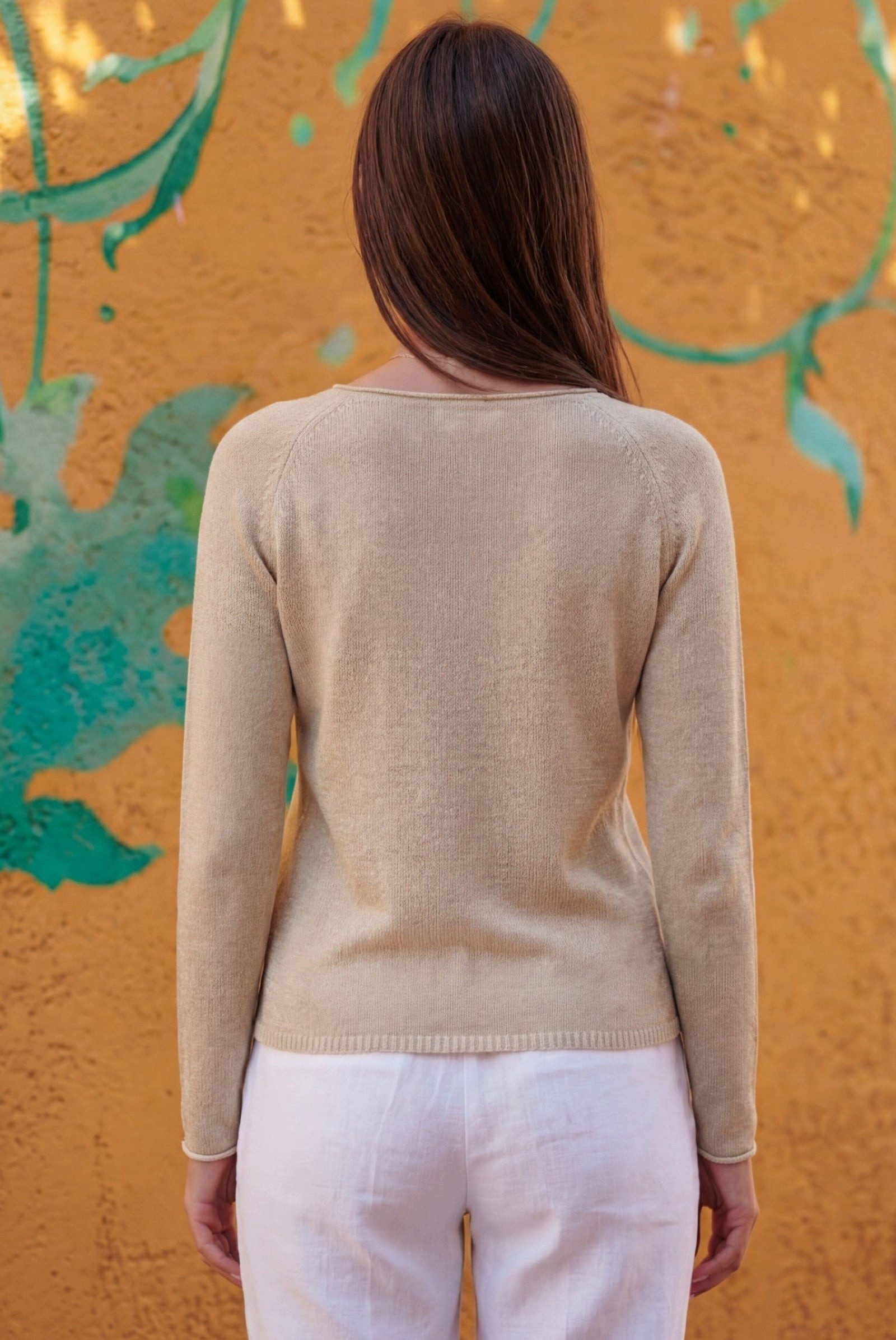 six-o-seven Strickpullover Kaschmir-Viskose Pullover mit Strass Print Love, trendig Frühling