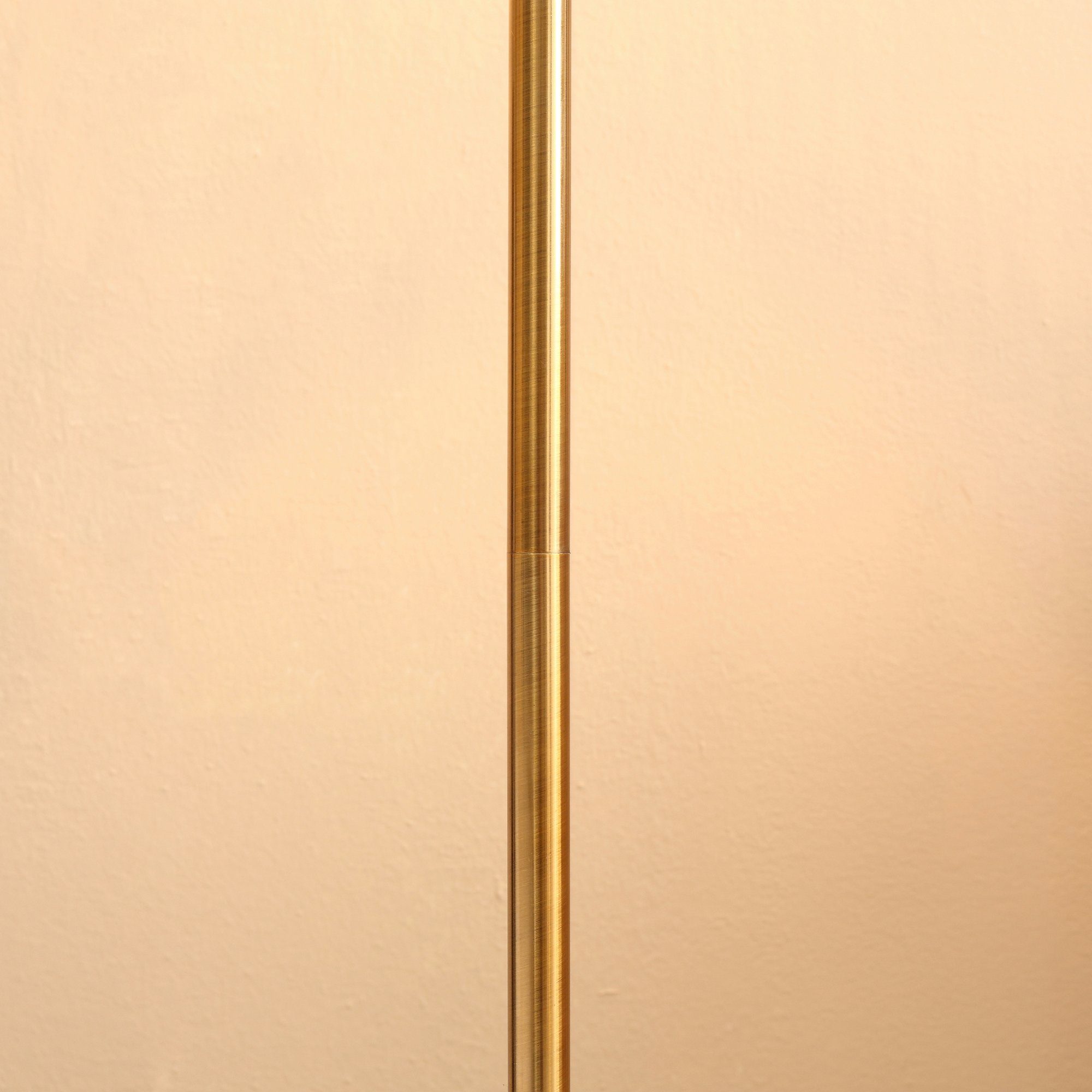 HOMCOM Stehlampe Stehleuchte, Ein-,Ausschalter, E27, Metallschirm Gold Standleuchte mit E27 40W Fassung Wohnzimmer