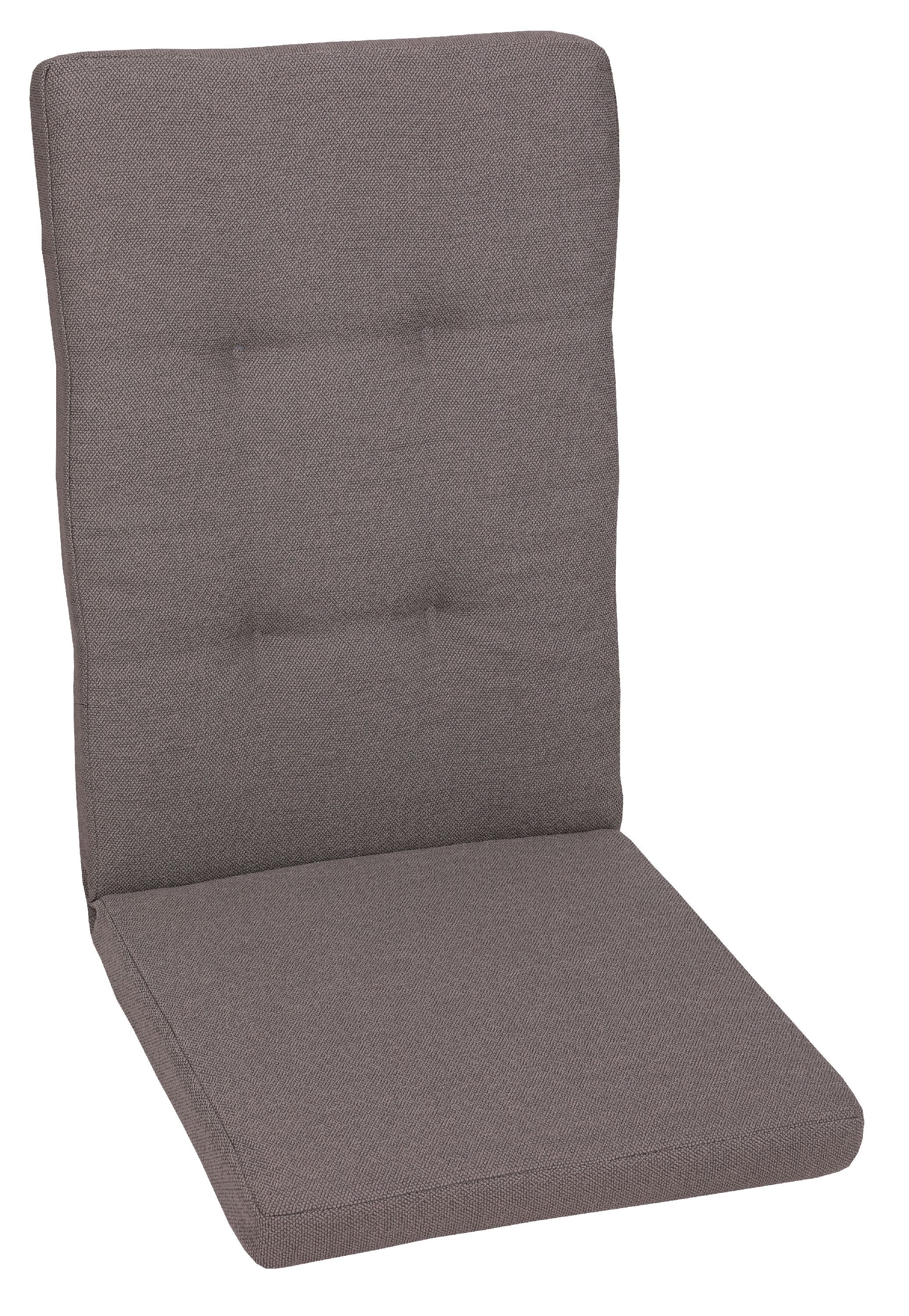 Sesselauflage Sesselauflage nieder LBH 100x50x7 cm grau