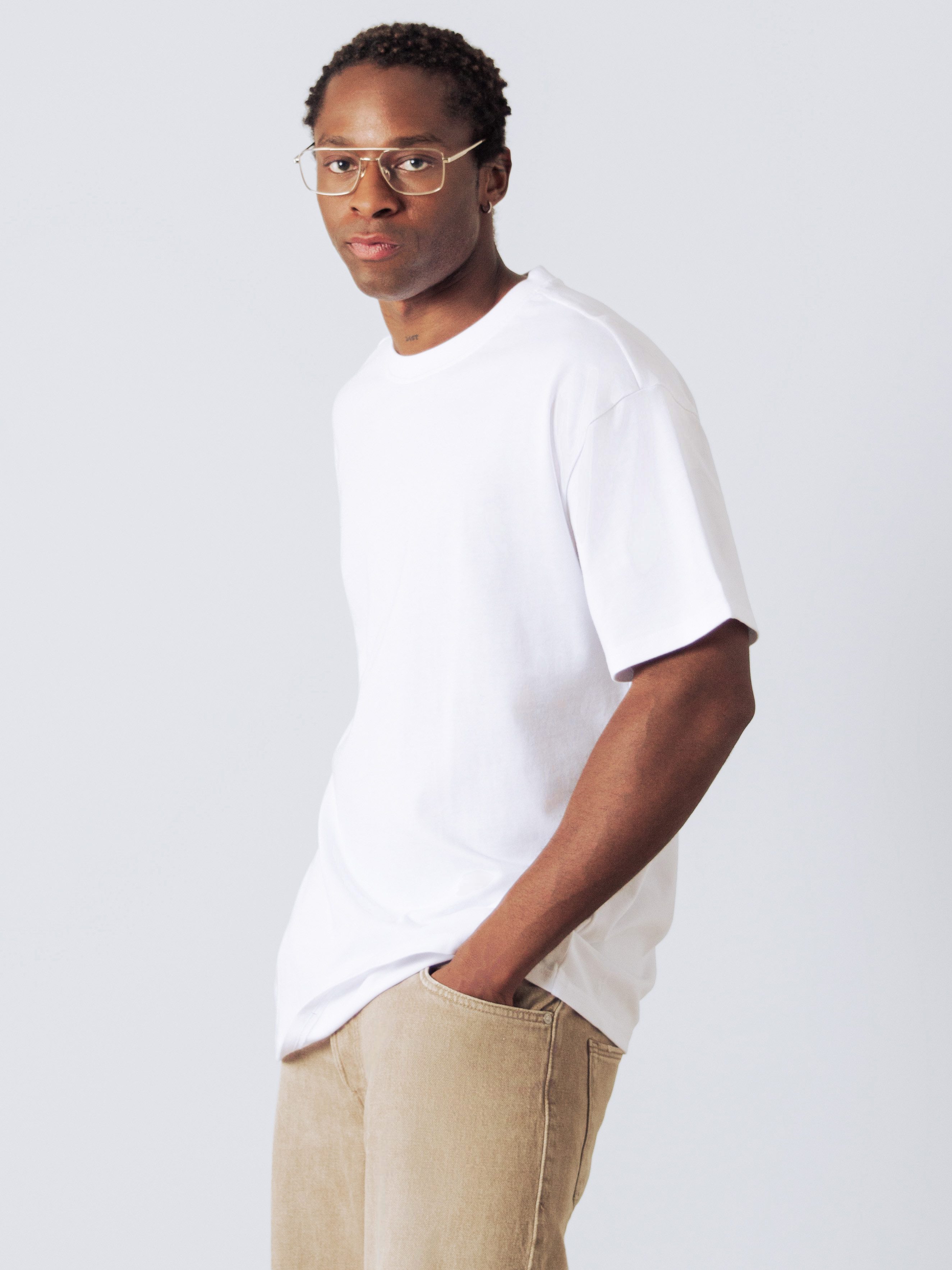 HONEST BASICS Rundhalsshirt OG Shirt aus OCS und GRS zertifizierter Bio-Baumwolle