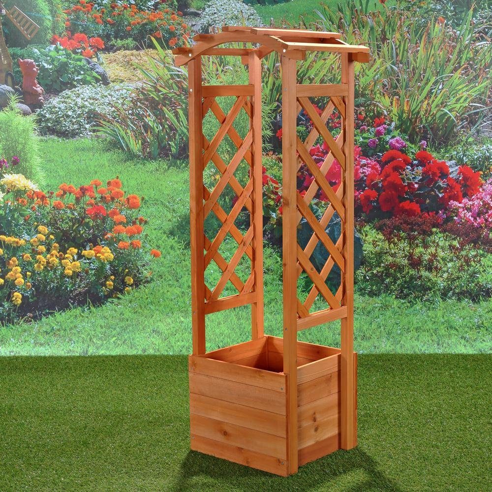 Thumbnail - Mucola Rosenbogen Rankhilfe Spalier Pflanzkasten Rankgitter Rosenbogen Rundbogen Pergola Stück, Premium-Rosenbogen, Rose...