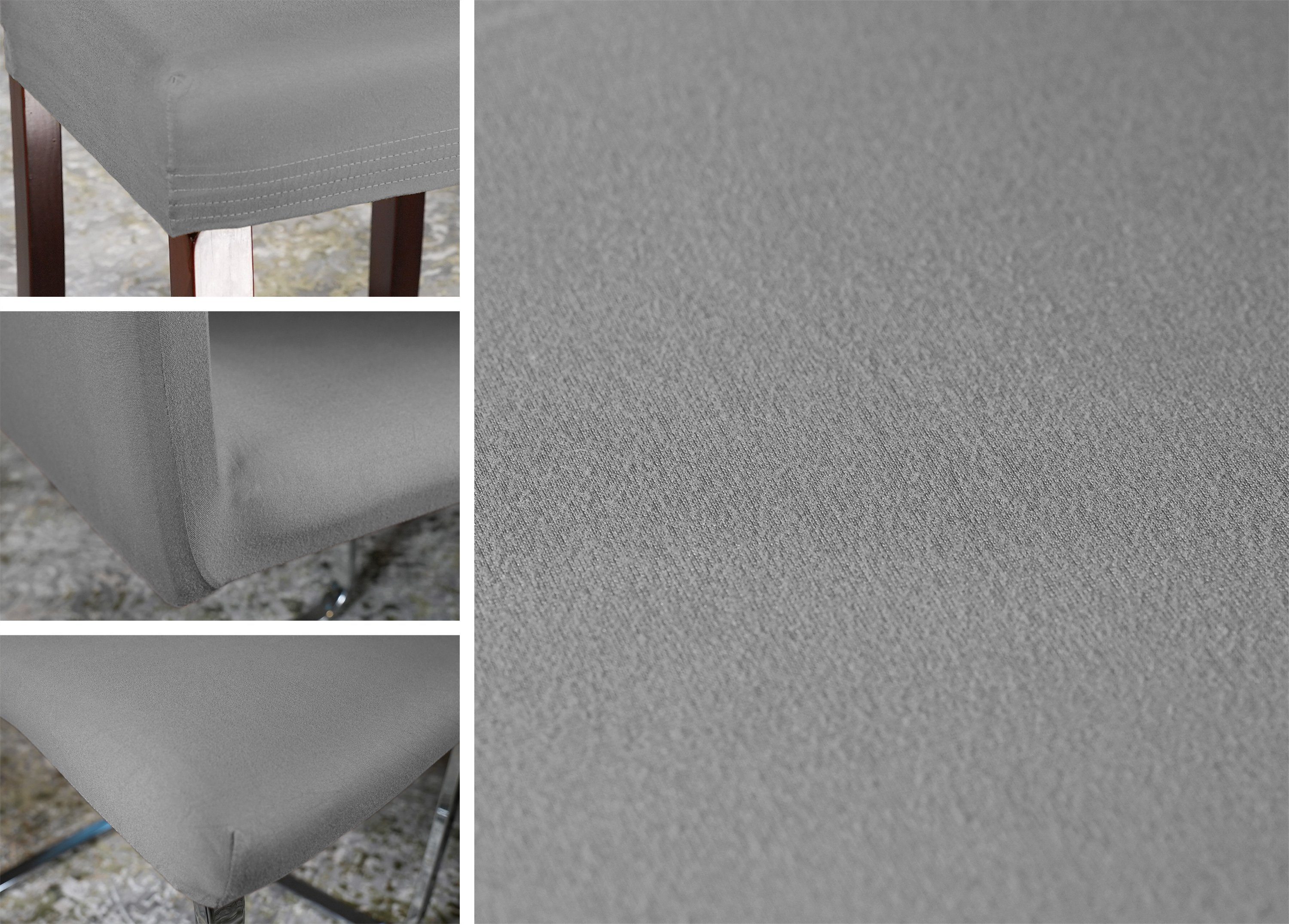 Beautex Stuhlhusse Mikrofaser Stuhlhusse, elastische Stretch Husse Bi-Elastic