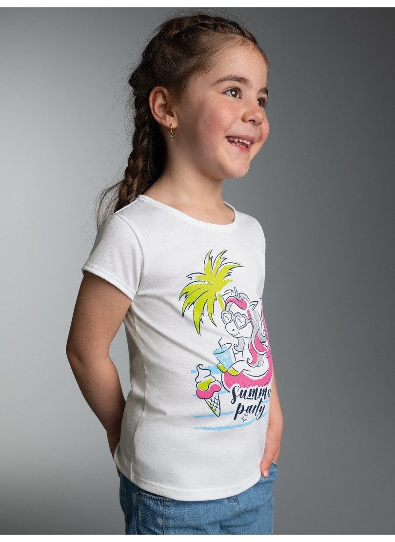 T-Shirt TRIGEMA T Shirt mit Printmotiv "Summer Party"