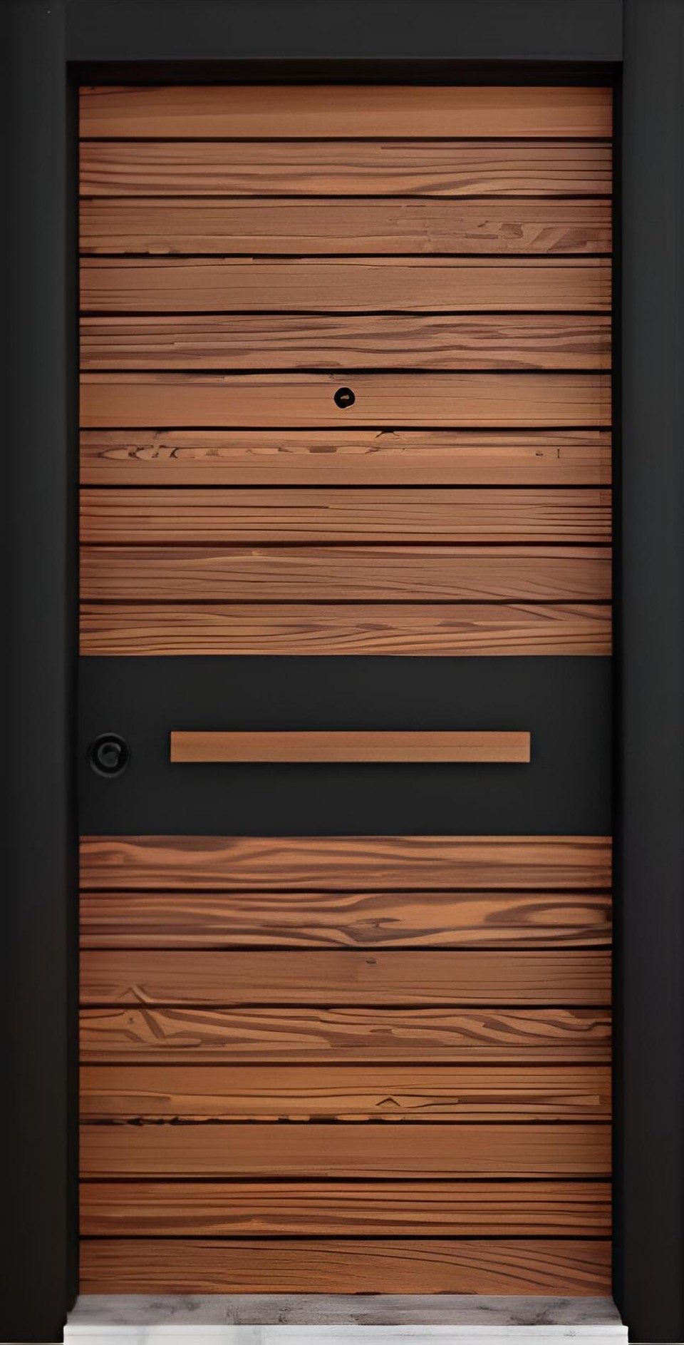 Xlmoebel Haustür Braune Eingangstür von XLMOEBEL mit Sicherheitsstufe RC2, Made in Europa