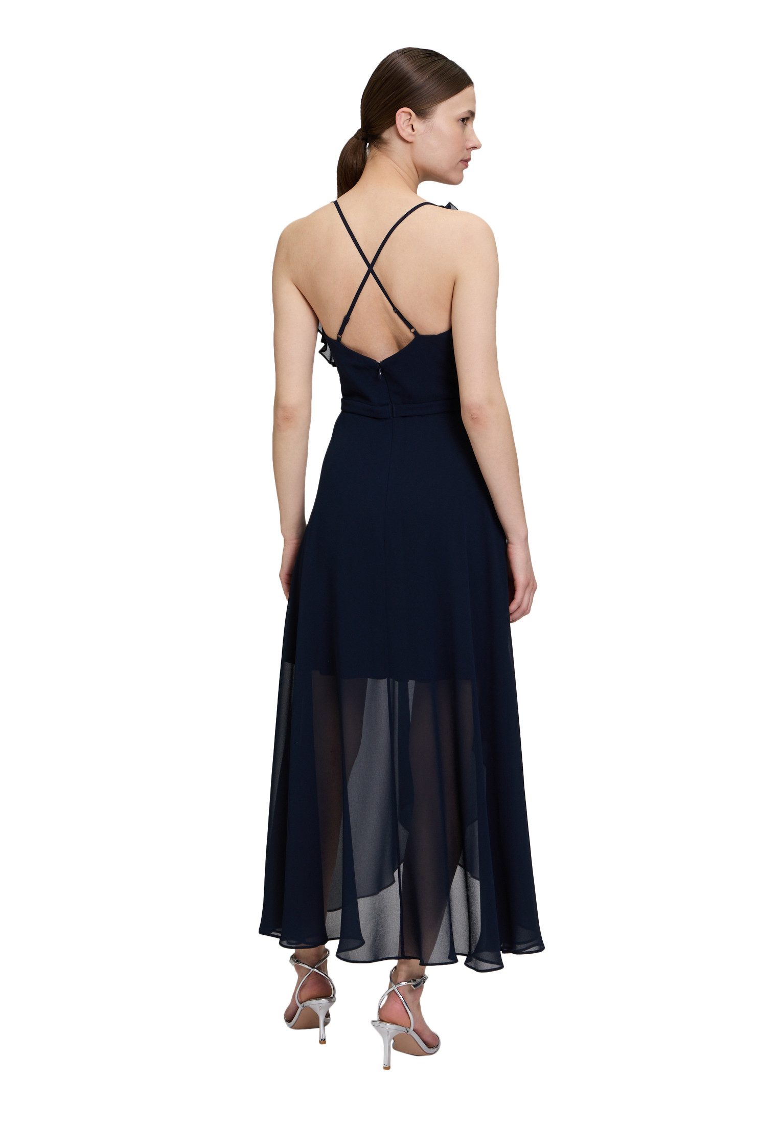 Vera Mont Abendkleid Damen mit Volant Wickel-Design