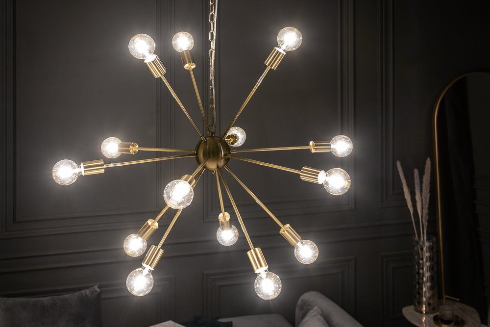 riess-ambiente Hängeleuchte SPUTNIK 87cm gold, ohne Leuchtmittel, Wohnzimmer · Metall · Esszimmer · Pendel · Modern