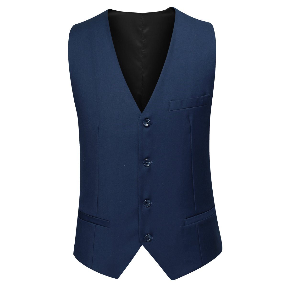 Allthemen Anzug (3 tlg) Slim Fit Herrenanzug im eleganten Look Businessanzug
