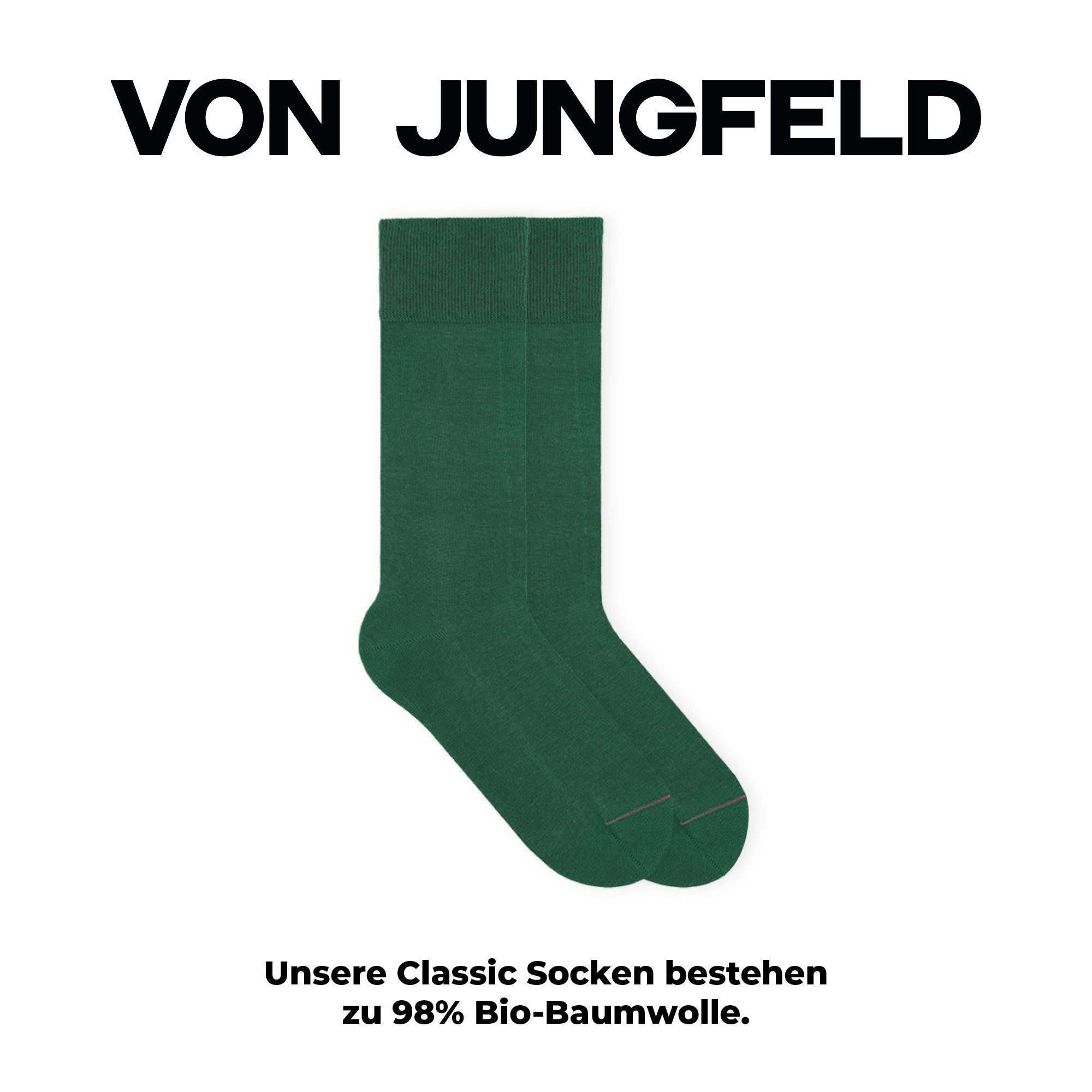 von Jungfeld Socken Signature Innenbund Baumwoll-Mischung günstig online kaufen
