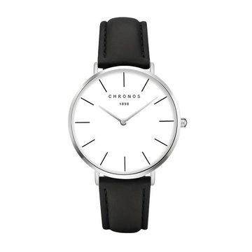 S&T Design Quarzuhr Herrenuhr Minimalistisch, Herren Armbanduhr mit Saphirglas Ideales Geschenk mit Uhrenbox