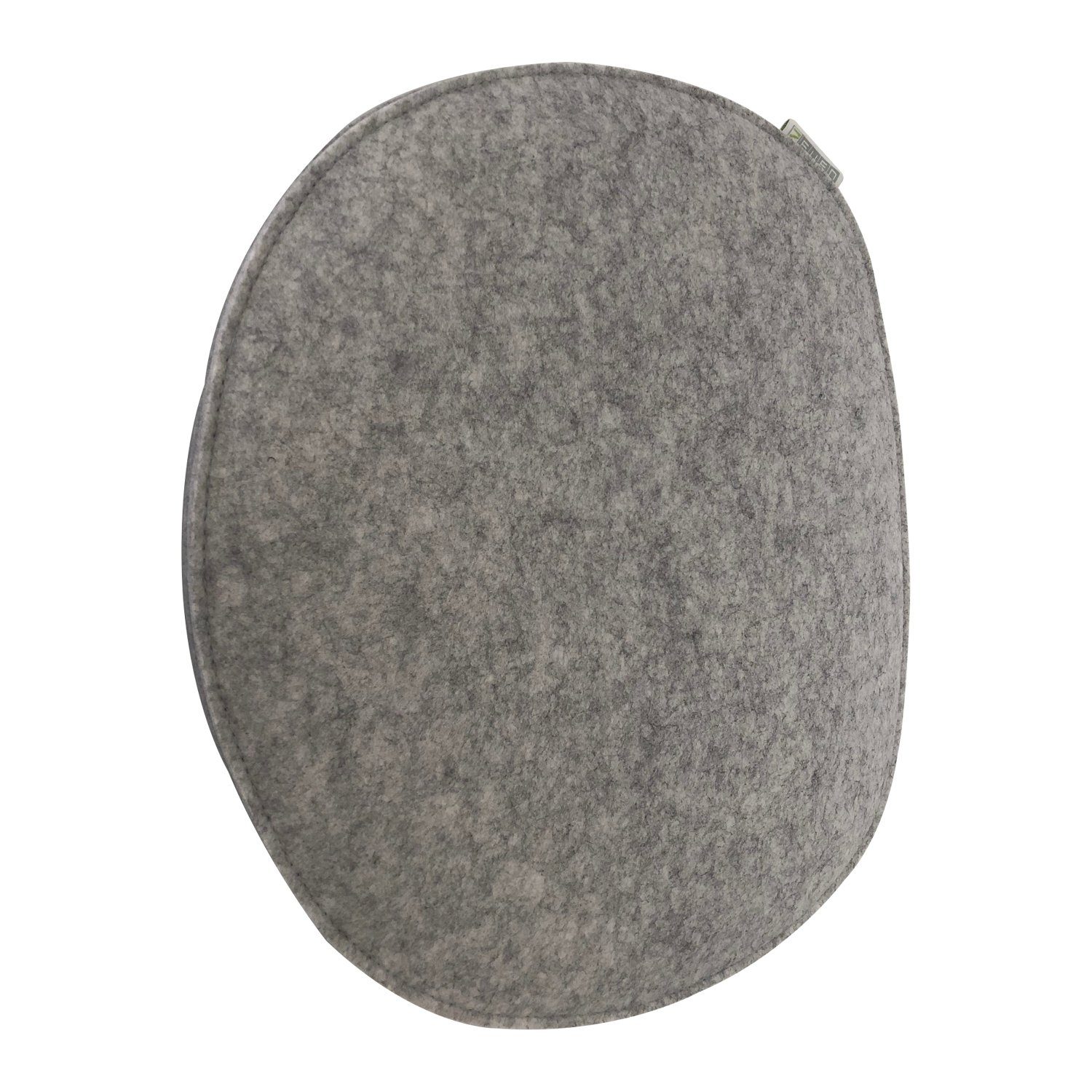 Sitzkissen Filz Auflage 35,5 x 39cm grau/dunkelgrau gefüttert