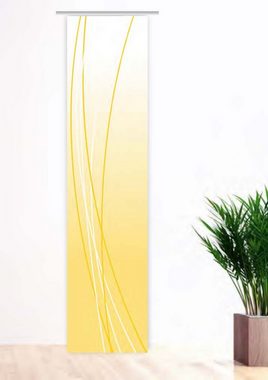 Schiebegardine Linea gelb up dark Schiebevorhang HxB 260x60 cm - B-line, gardinen-for-life