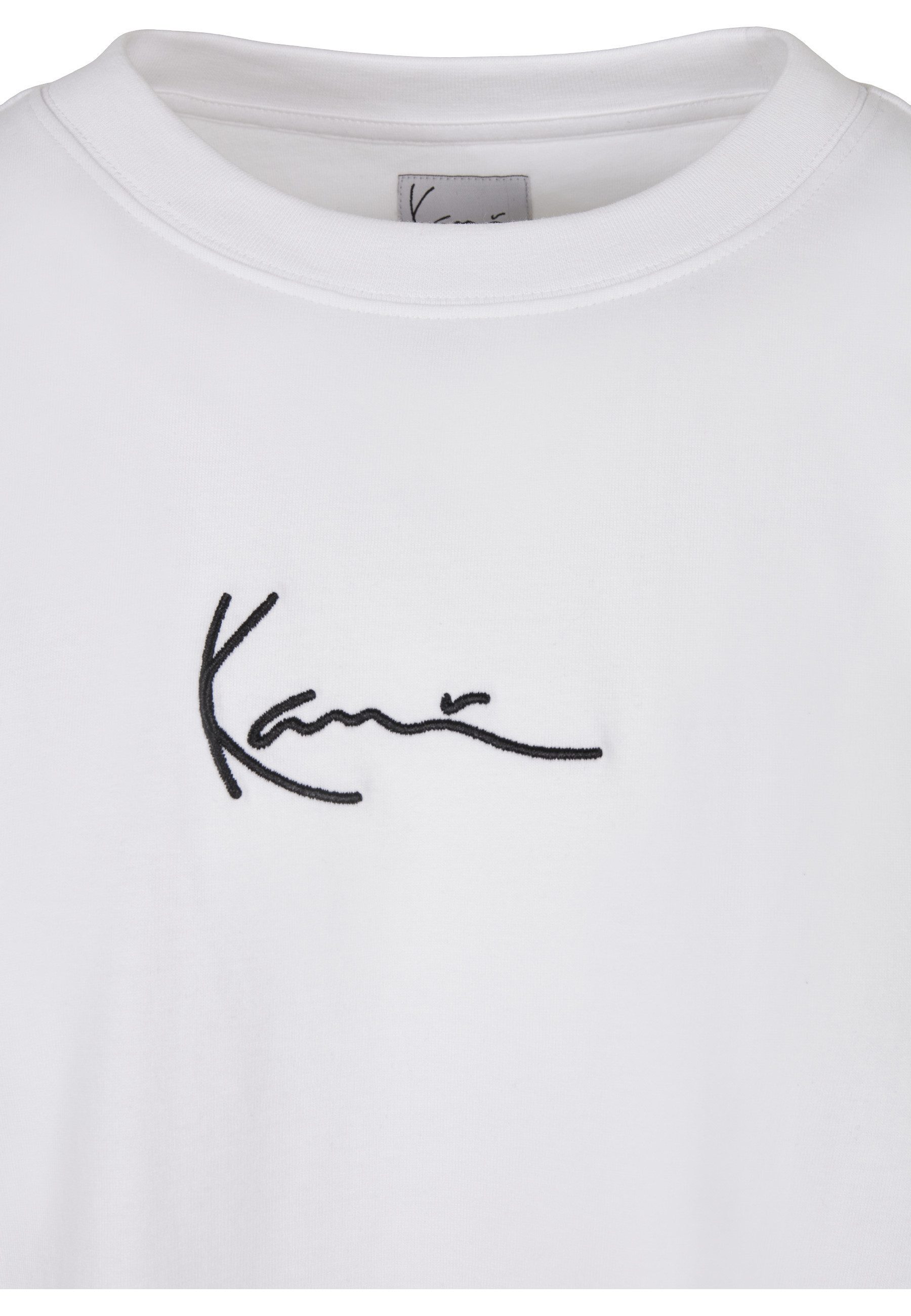 Karl Kani Kurzarmshirt Karl Kani Herren KKMQ12002 SMALL SIGNATURE TEE WHT (1-tlg)