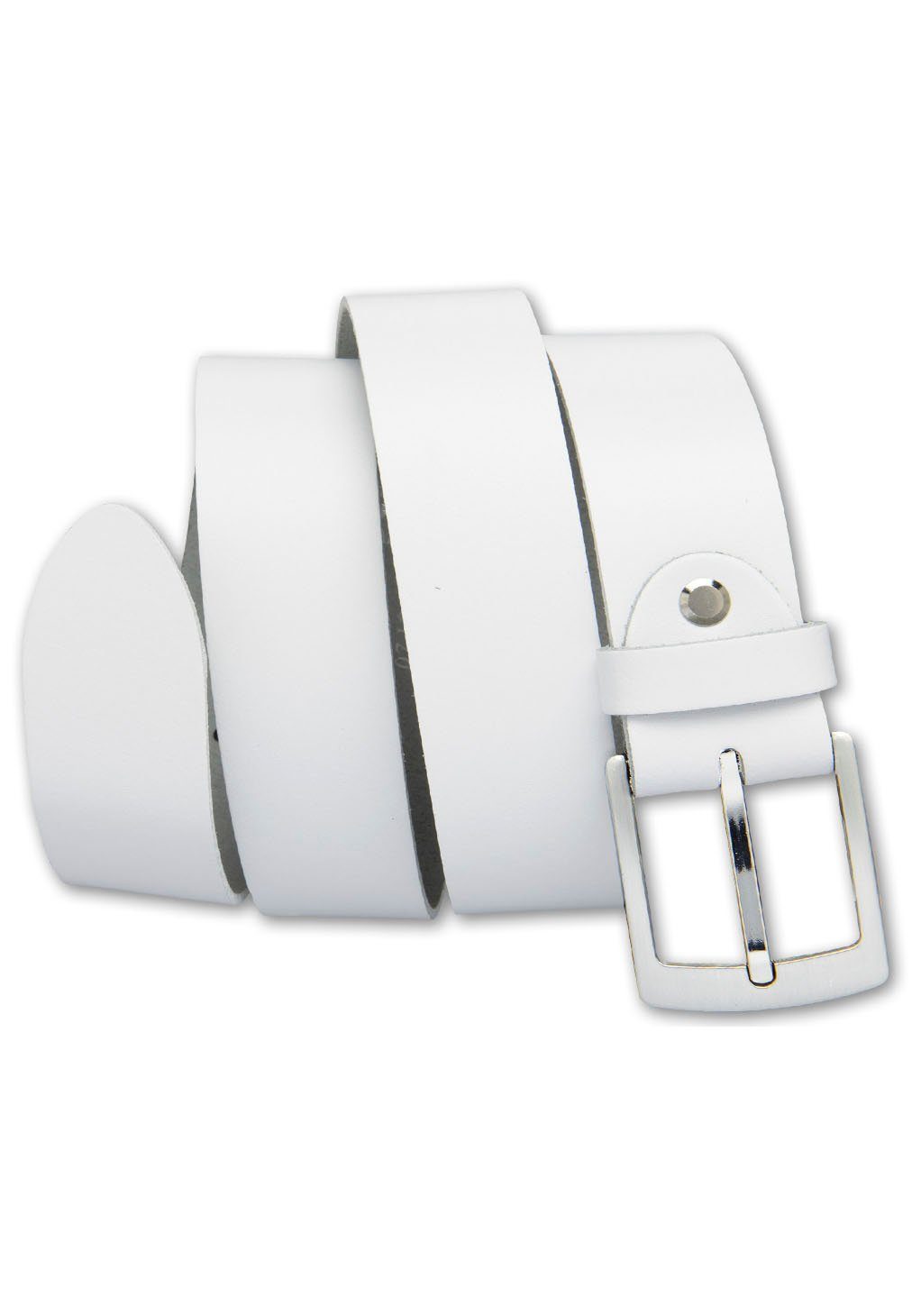 BERND GÖTZ Ledergürtel mit silberfarbener Dornschließe