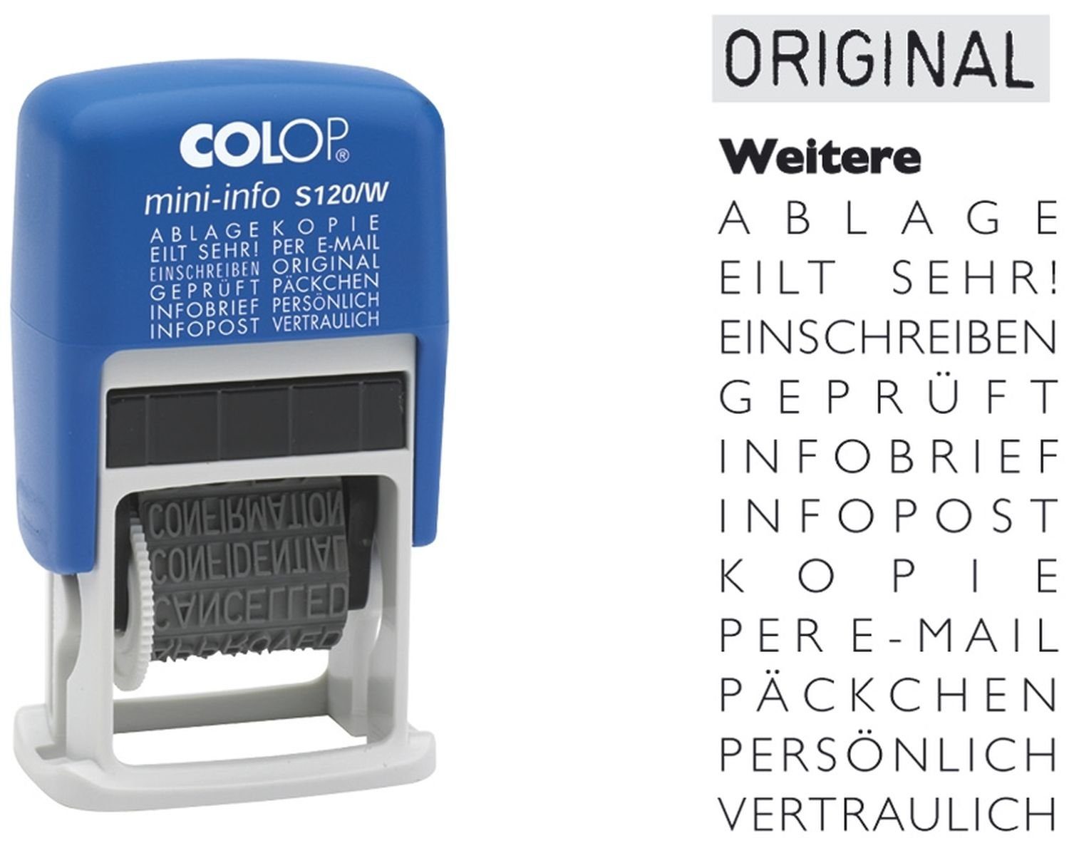 COLOP Kugelschreiber COLOP Wortbandstempel 04000/WD, mit Datum