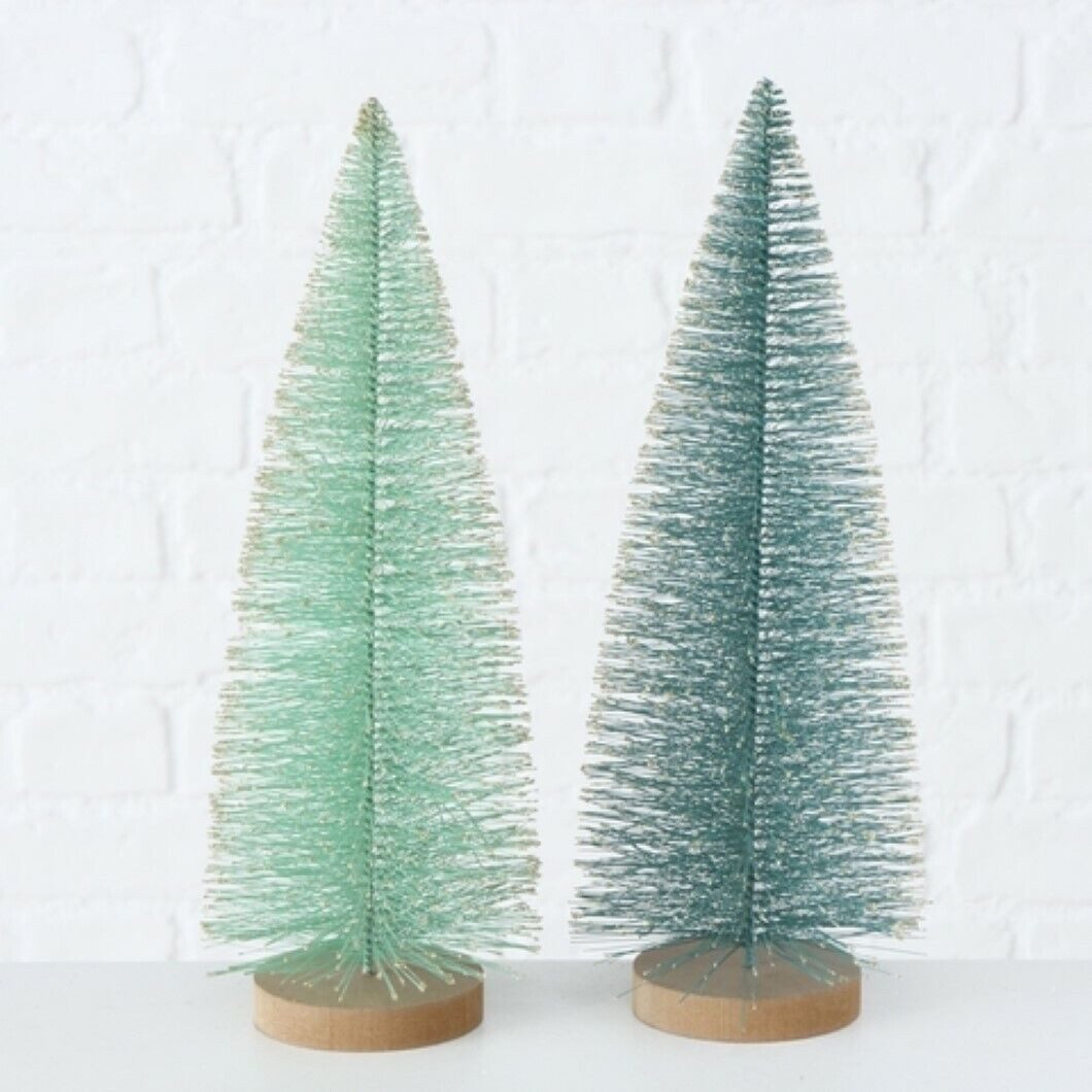 BOLTZE GRUPPE GmbH Dekobaum Dekoaufsteller Tarvo Weihnachtsbaum H 32 cm grün Kunststoff 2er Set