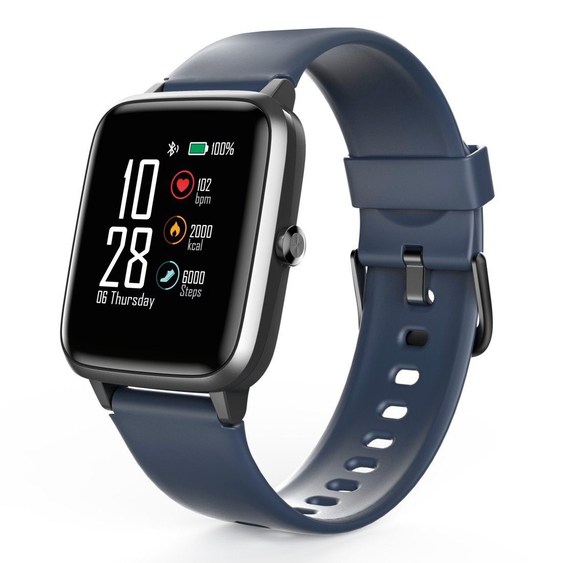 mit wasserdicht, Herzfrequenz, Smartwatch Musiksteuerung Kalorienverbrauch, Fitnesstracker & Zoll), (3,3 Schritte Hama Schlaf,Tempo,Trainingszeit Smartwatch cm/1,3 Messung von