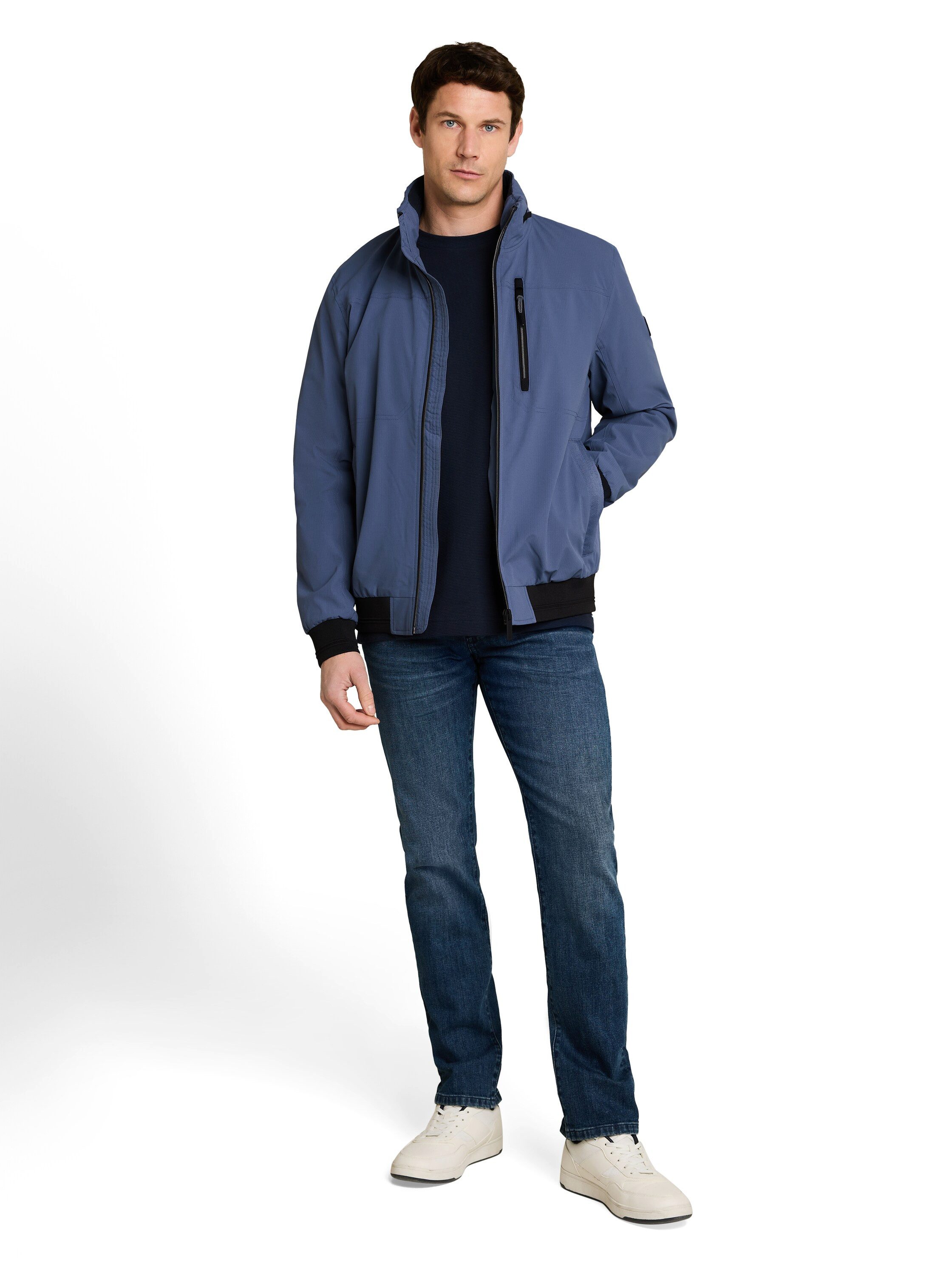 TOM TAILOR Blouson Sweatjacke mit Reißverschluss