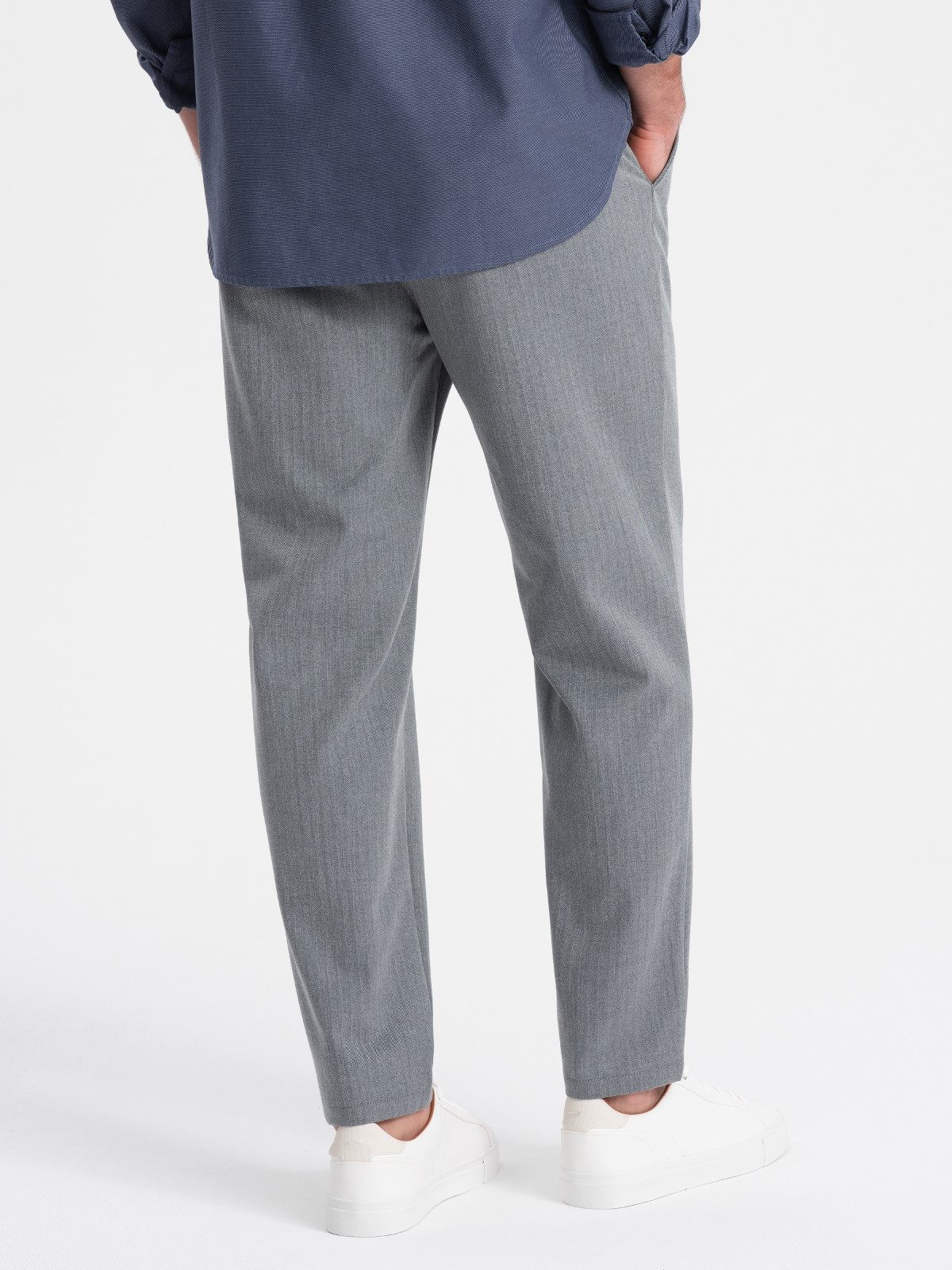 OMBRE Chinohose Herren-Chinohose mit elastischem Bund SLIM FIT