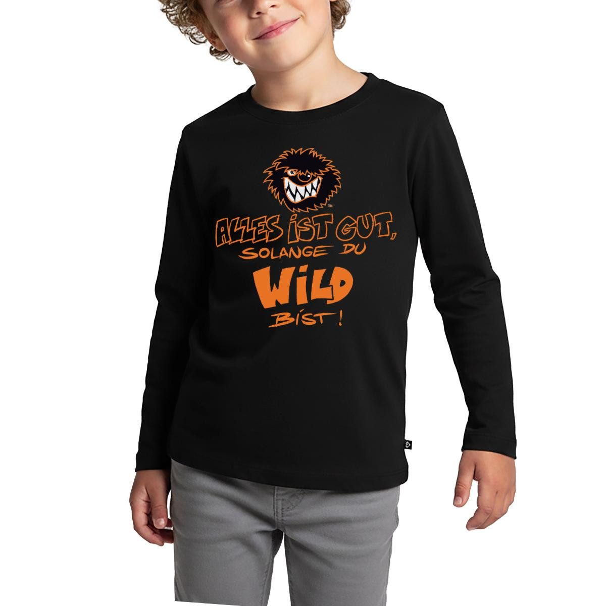 T-Shirt Die Wilden Kerle Spruch Motto mit Logo Kinder Premium Langarmshirt