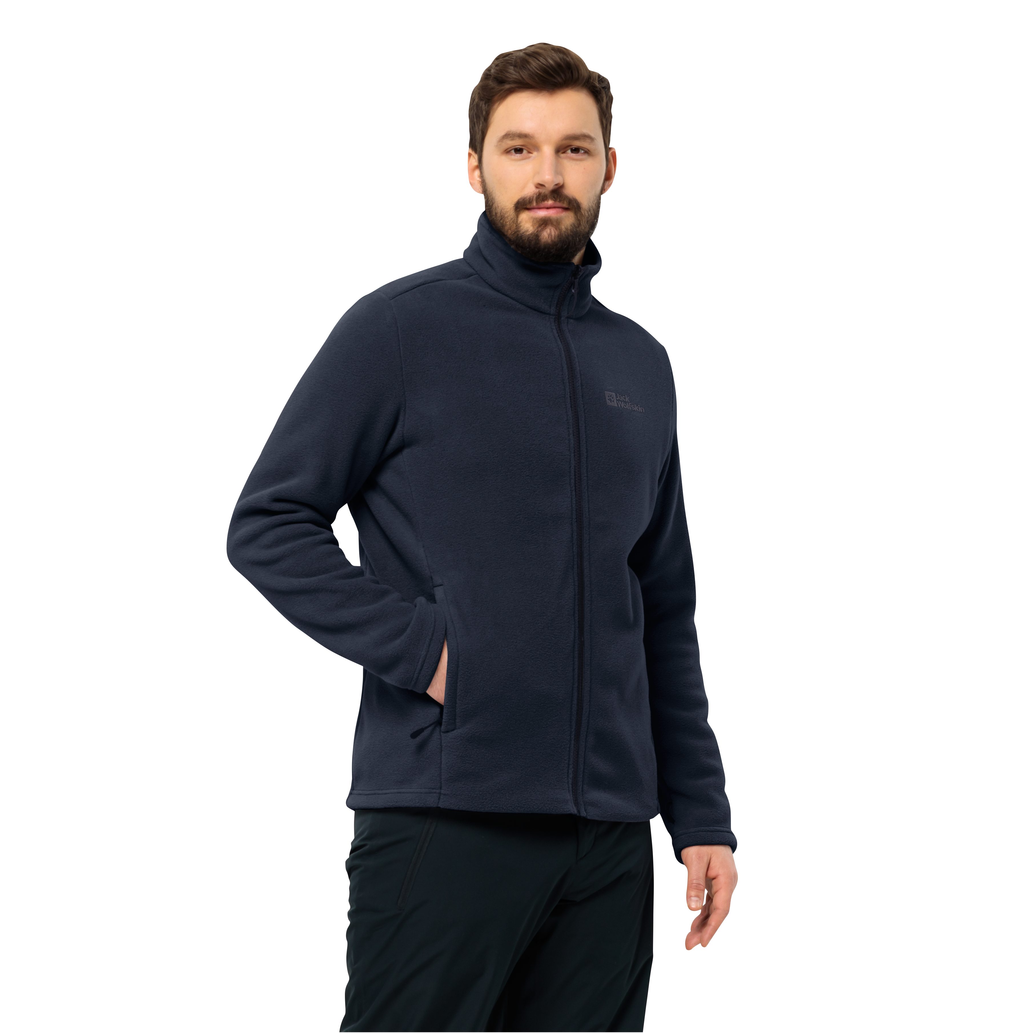 night Fleecejacke blue teilweise WINTERSTEIN Jack 200, M FZ aus Wolfskin recycelt POLARTEC