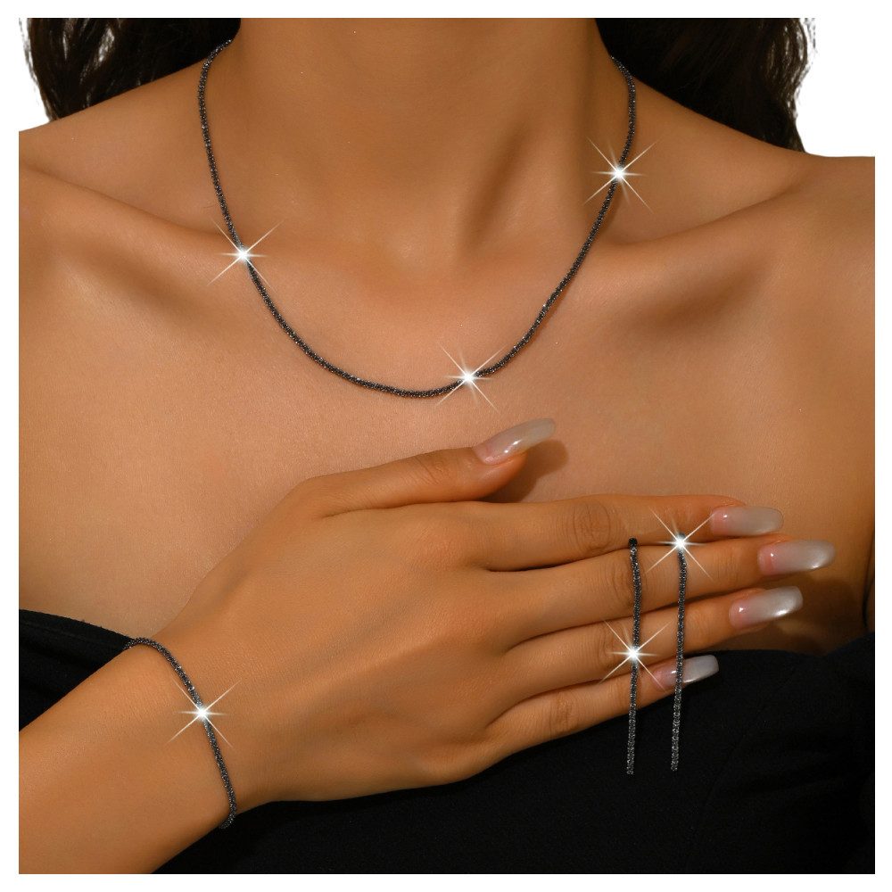 Coonoor Schmuckset Damenschmuck-Set, 3-teilig mit Ohrringen, günstig online kaufen