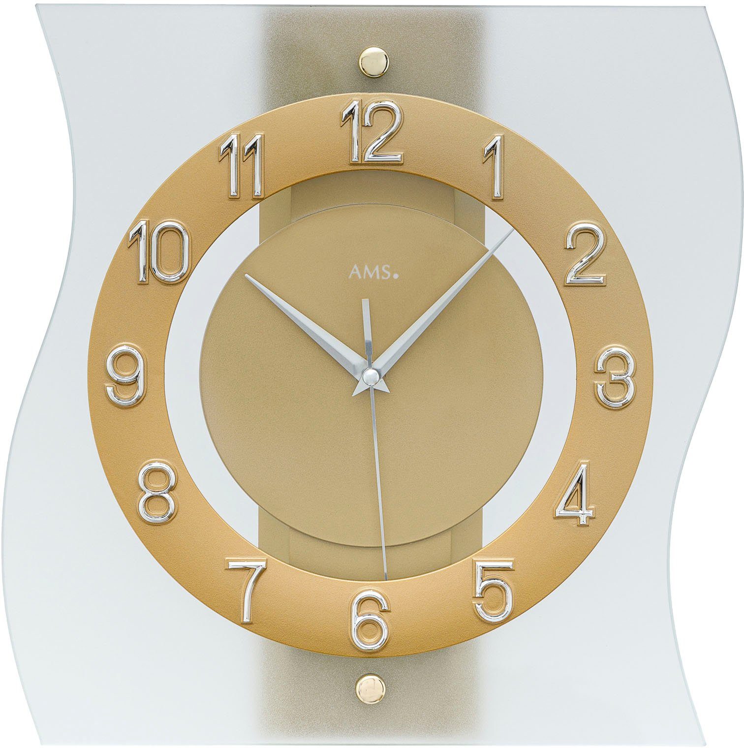 AMS Funkwanduhr (Exklusiv-Modell, Quarzuhr,Made in Germany, Esszimmer,Wohnz günstig online kaufen