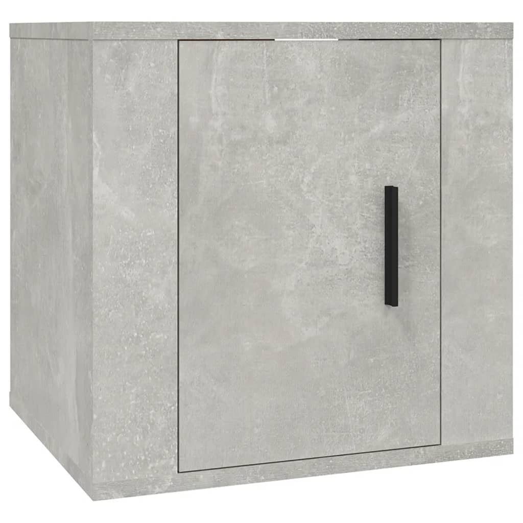 TV-Schrank-Set Betongrau 5-tlg. vidaXL (5-St) TV-Schrank Holzwerkstoff