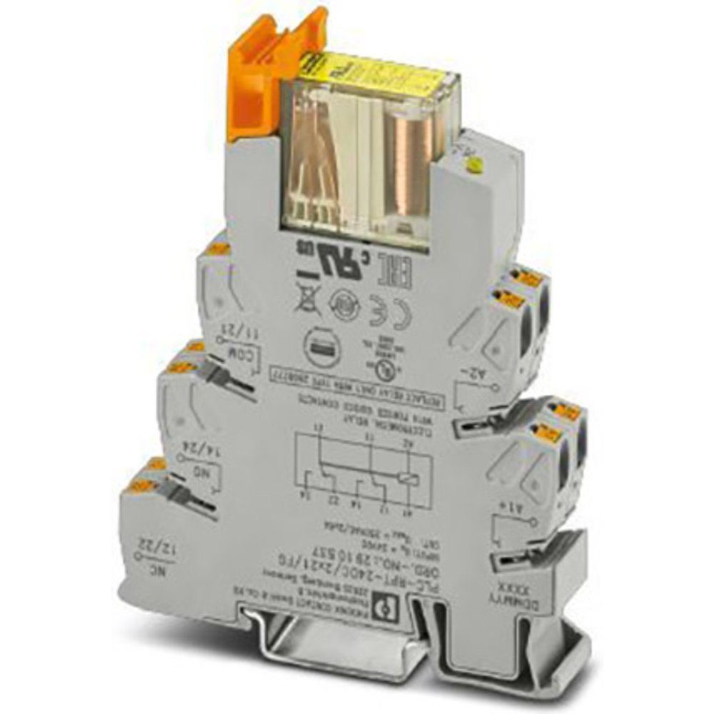 Phoenix Contact Relais-Modul Phoenix Contact PLC-RPT- 24DC/2X21/FG Relaisbaustein 24 V/DC 2 Wechsl, (PLC-RPT- 24DC/2X21/FG)