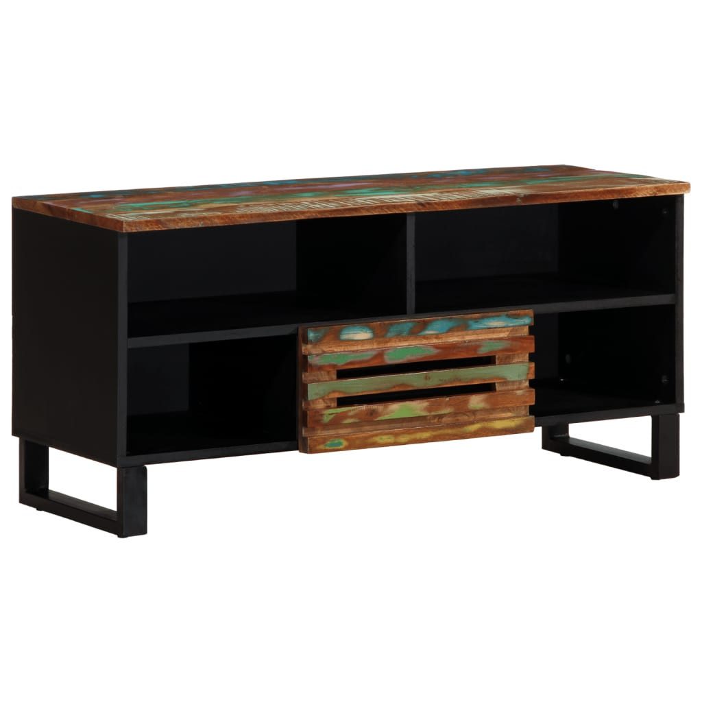vidaXL Sideboard NA Sideboard Lowboard Schrank Aufbewahrung 100x34x46 cm Massivholz Aka