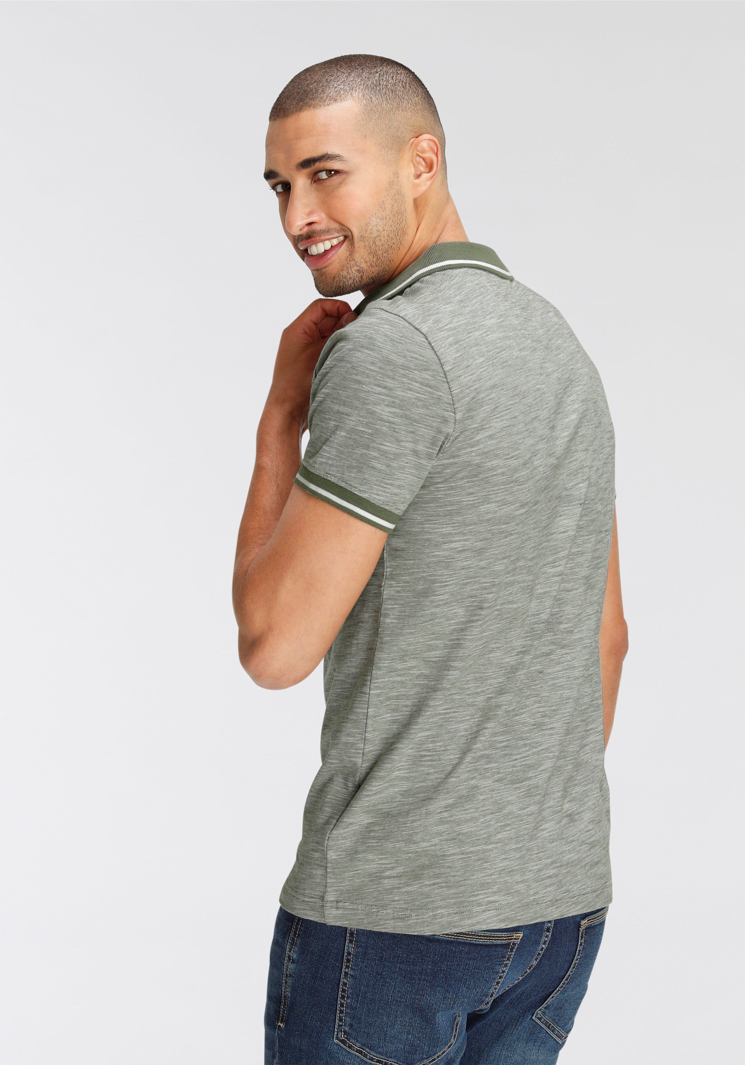 AJC Poloshirt Kurzarm, schmal geschnitten, Polokragen, günstig online kaufen
