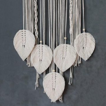 Wandteppich Wandteppich Makramee Traumfänger Gross Boho Dreamcatcher Handgefertigt, Fivejoy