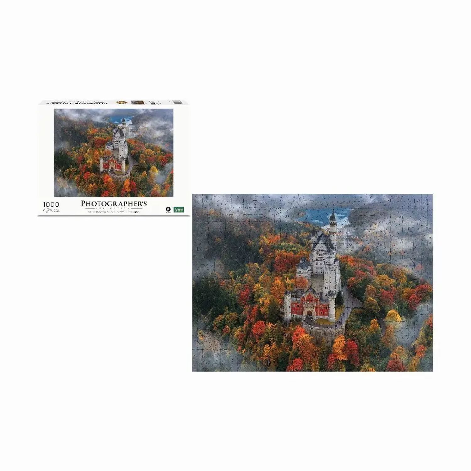 ambassador Puzzle Schloss Neuschwanstein 1000 Teile (Sebastien Nagy), 1000 Puzzleteile