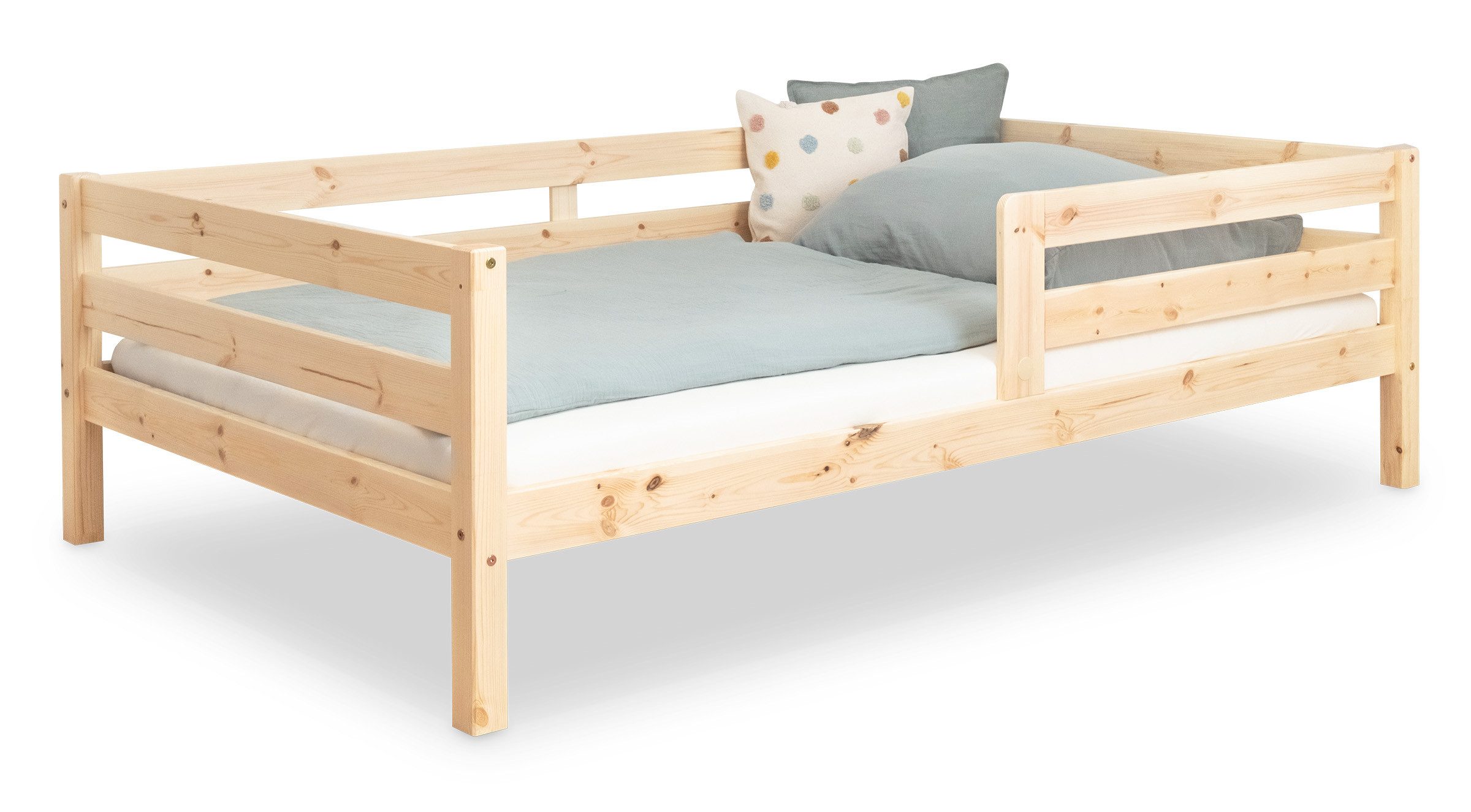 Ehrenkind Kinderbett Sona aus massivem Kiefernholz mit Rausfallschutz (Juge günstig online kaufen