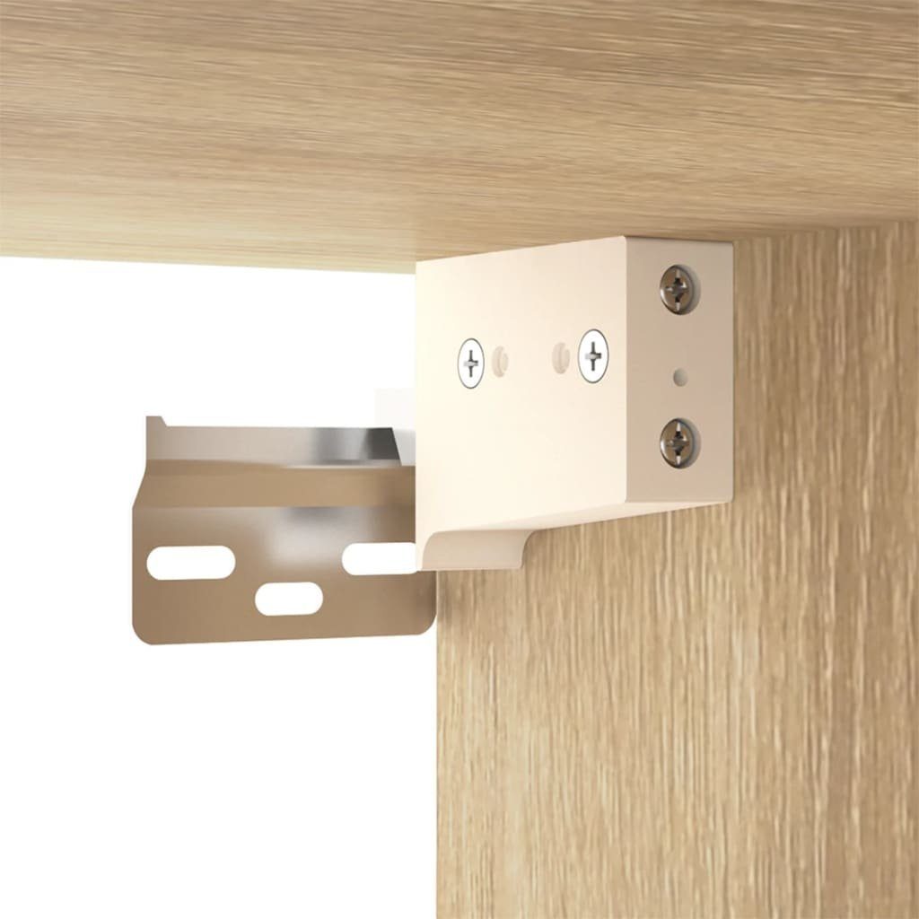 furnicato TV-Wandschränke Stk. 3 TV-Schrank 80x34,5x40 cm Sonoma-Eiche