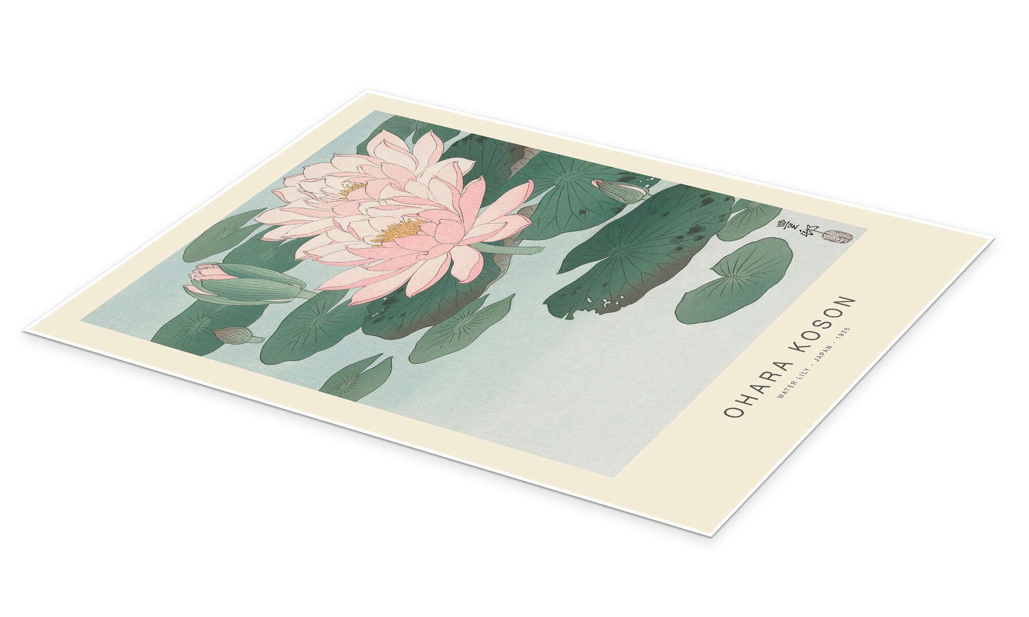 Posterlounge Wandbild Seerose, 1926, Ohara Koson, erhältlich als Poster, Leinwandbild, Wandsticker oder Acrylglasbild