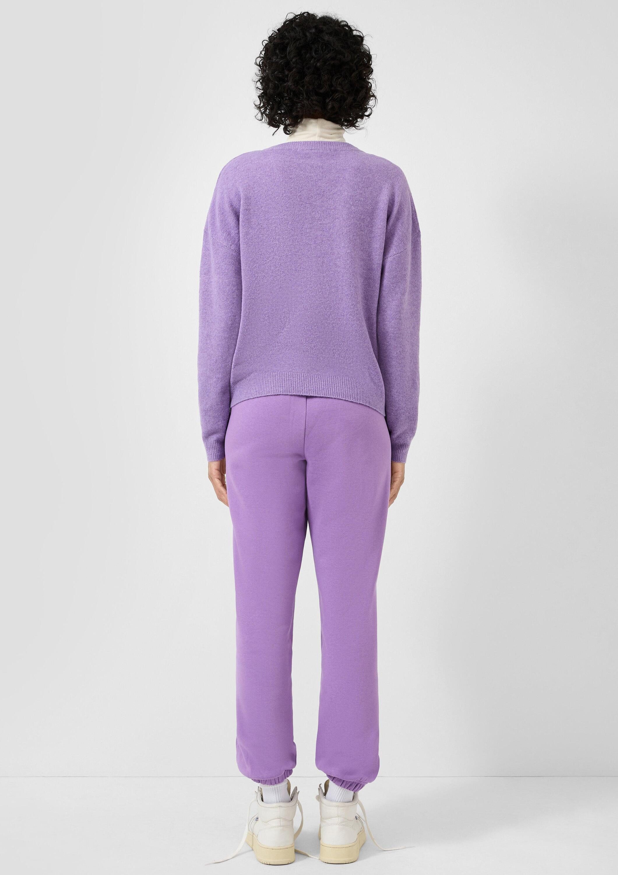QS Cardigan Strickjacke Melierte Strickjacke