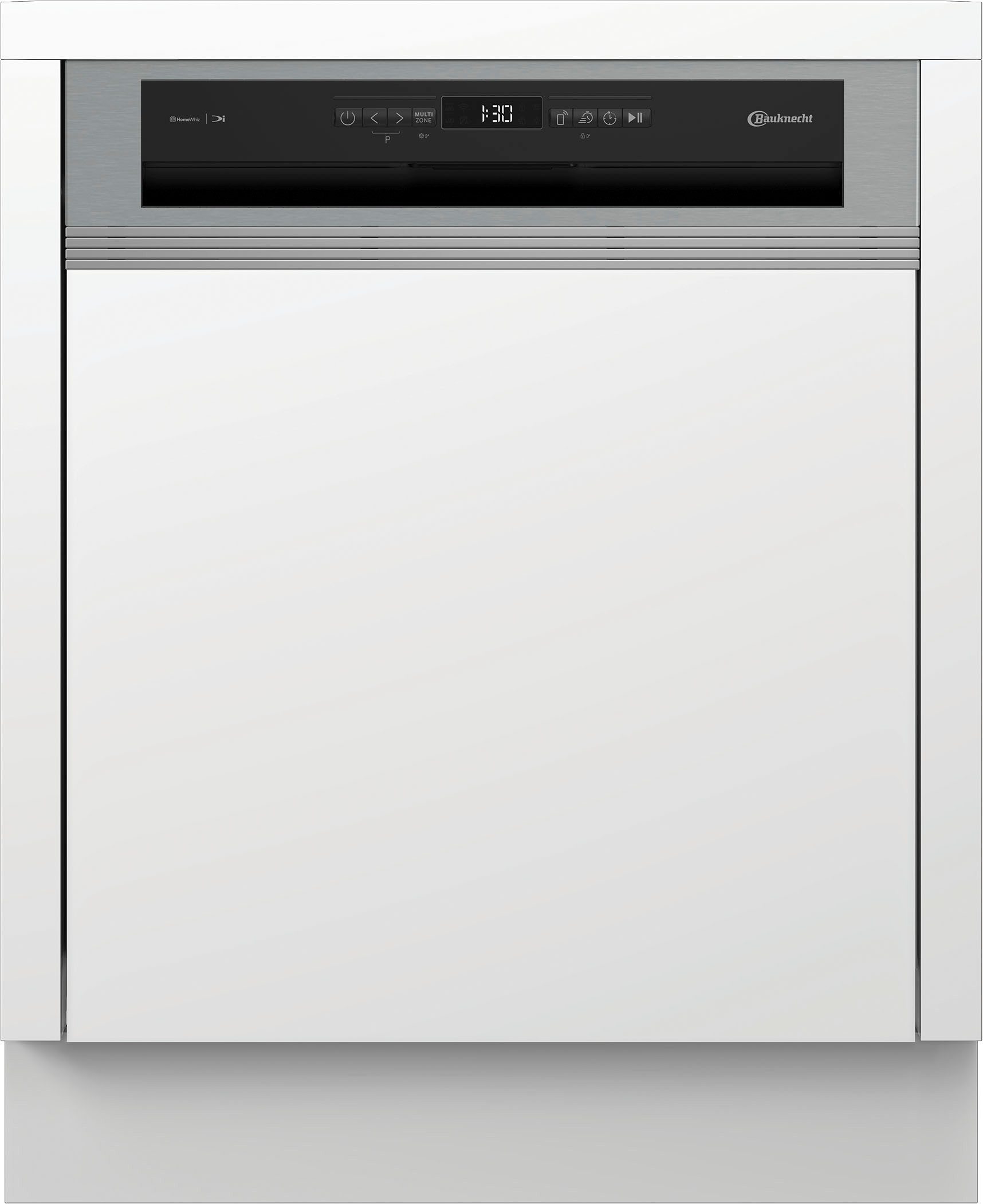 BAUKNECHT teilintegrierbarer Geschirrspüler OBBC Ecosilent2 8650, 8,9 l, 14 Maßgedecke, ActiveDry – automatische Türöffnung, 2+2 Herstellergarantie