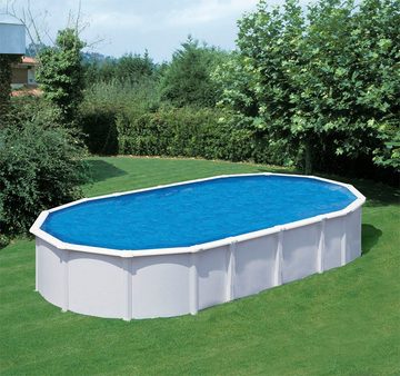 KWAD Schwimmbecken Supreme all in Premium Folie (Set, 7-tlg), 7-tlg., BxLxH: 370x730x132cm, sand, inkl. Bodenisolationsset