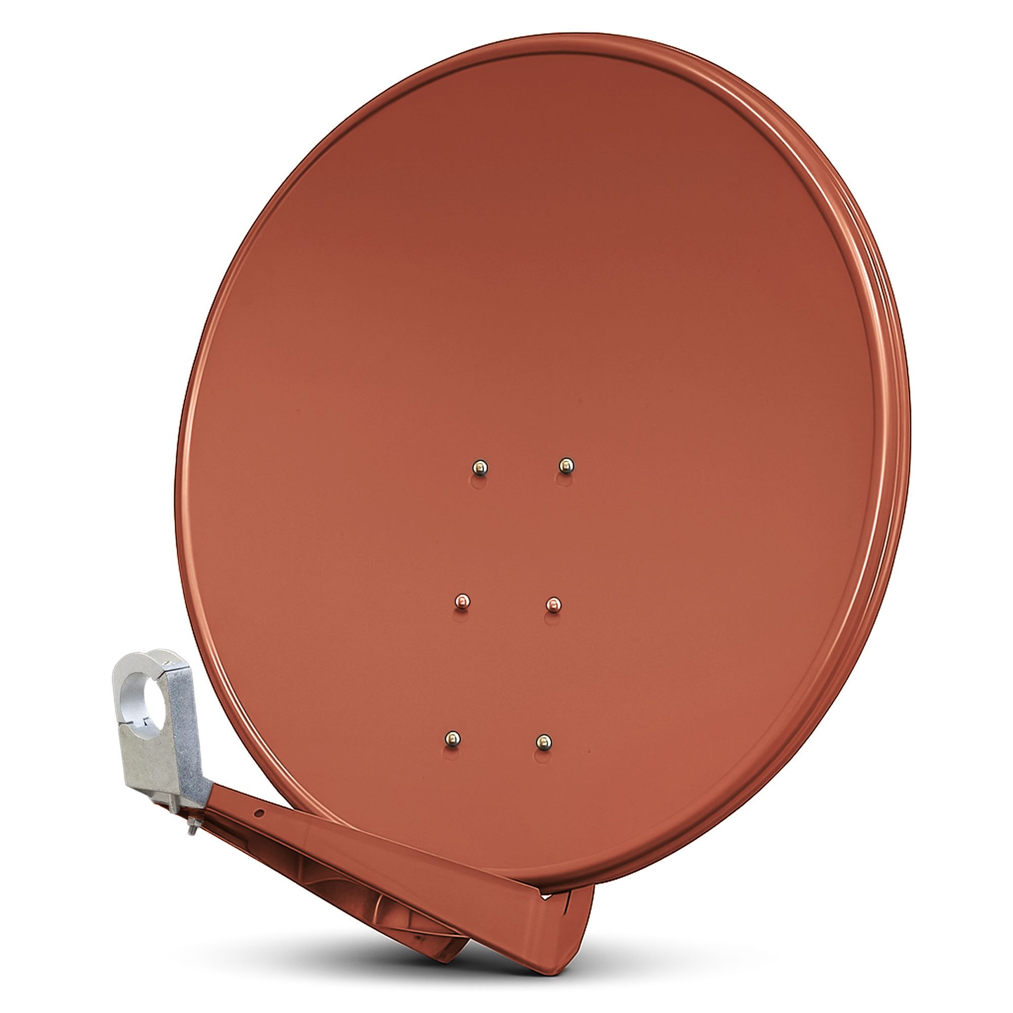 DELUXE100 Satellitenantenne 100 cm Aluminium Ziegelrot SAT-Antenne
