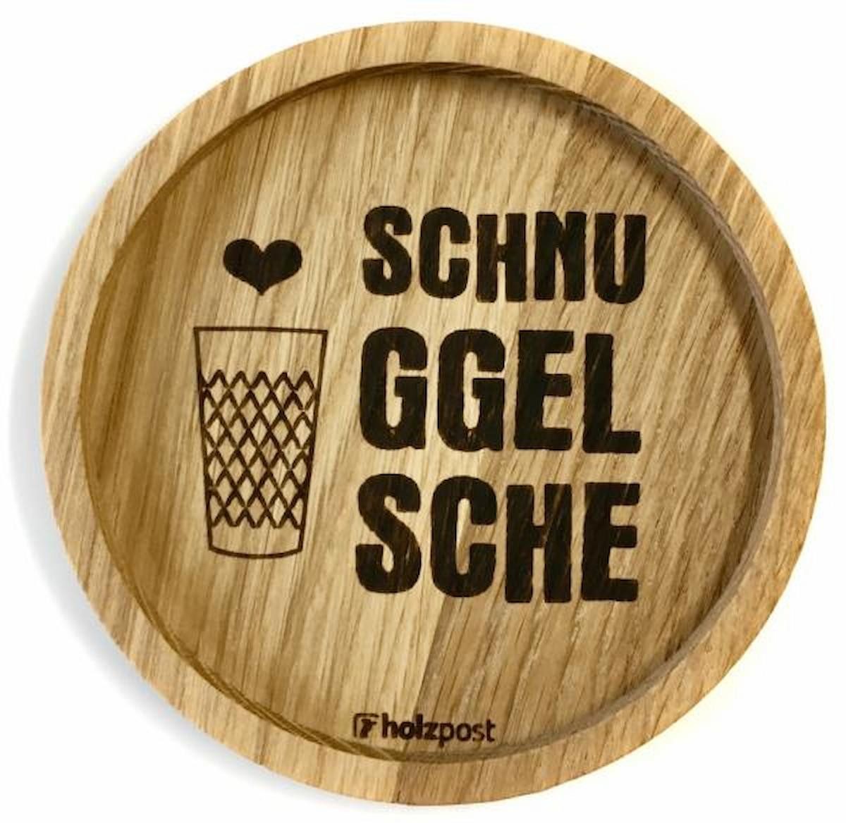 holzpost GmbH Getränkeuntersetzer Schnuggelsche, 1-tlg.