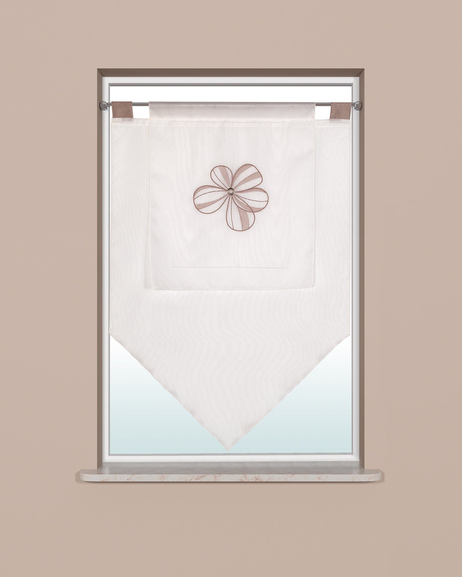 EXPERIENCE Kuvertstore Scheibengardine Küchengardine Bistrogardine 2230 Gra günstig online kaufen